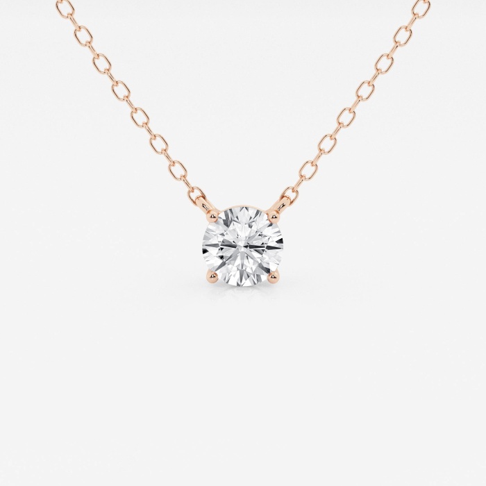 Ctw Round Lab Grown Diamond Solitaire Pendant Grownbrilliance