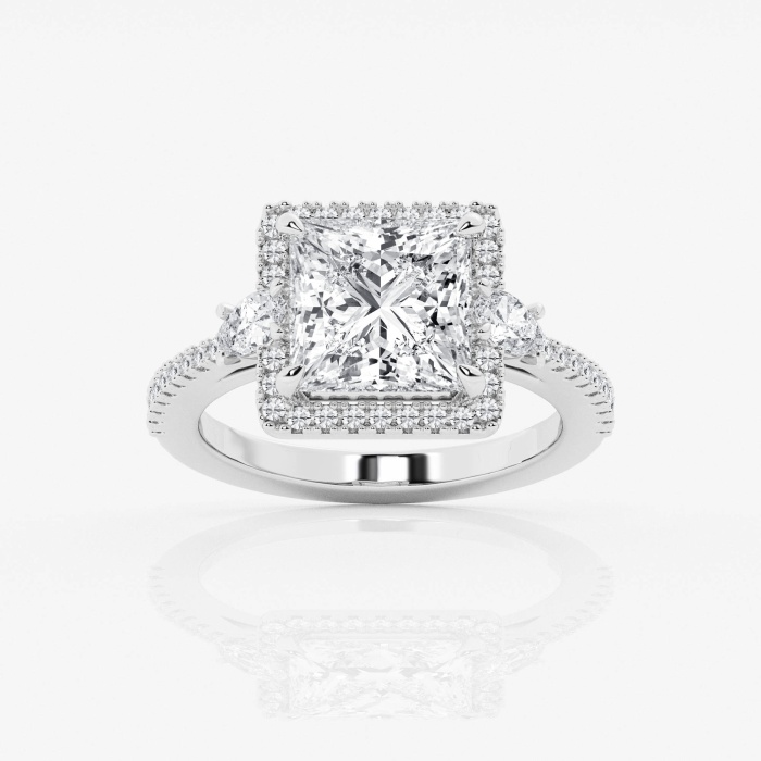 Badgley Mischka Near Colorless Ctw Princess Lab Grown Diamond