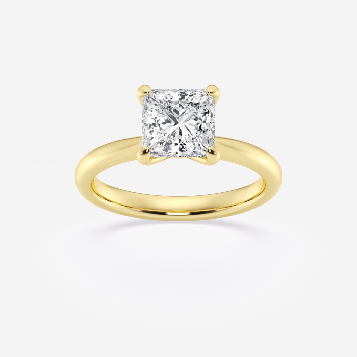 Holiday Special 2 Ctw Princess Lab Grown Diamond Petite Solitaire