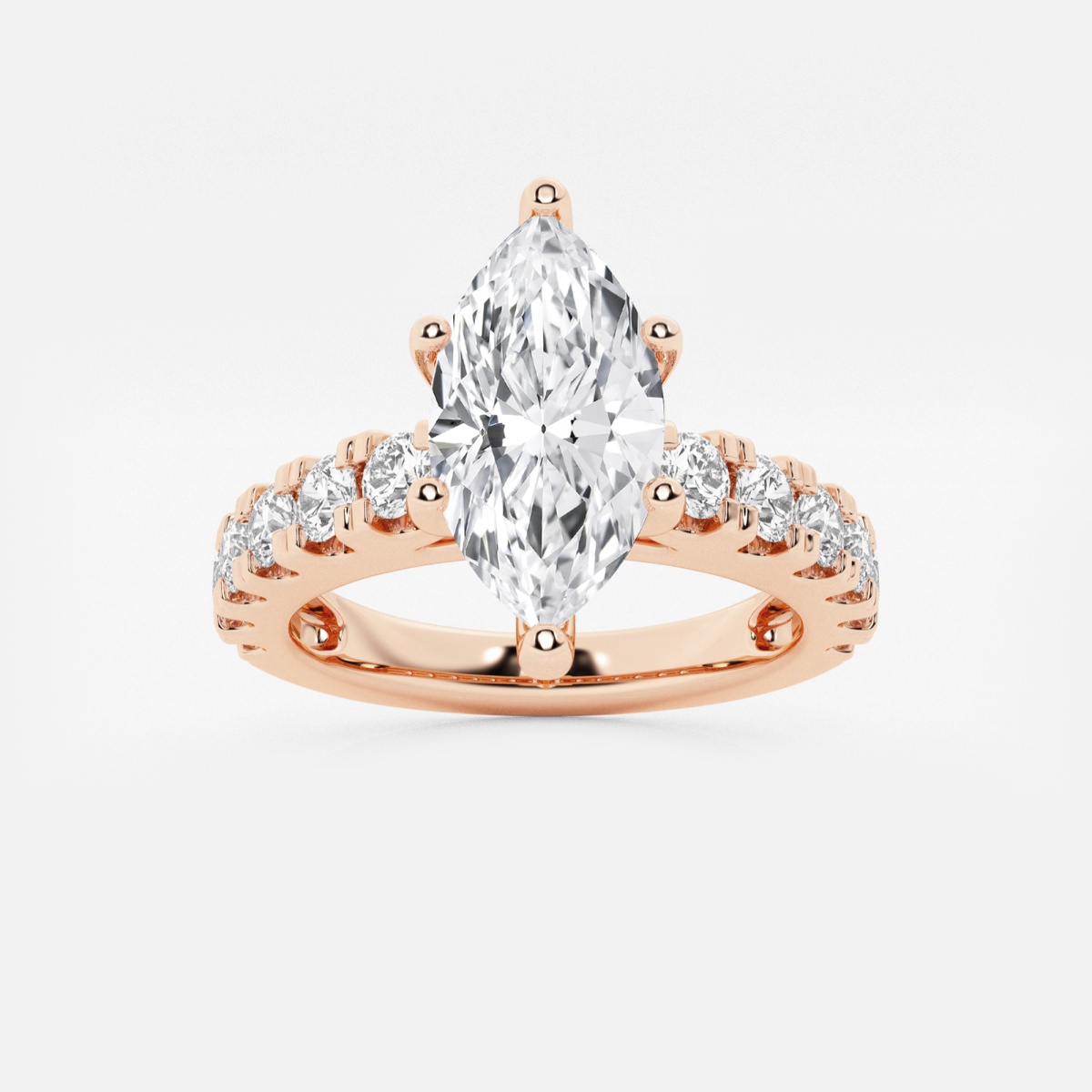 Ctw Marquise Lab Grown Diamond Engagement Ring With Split Prong