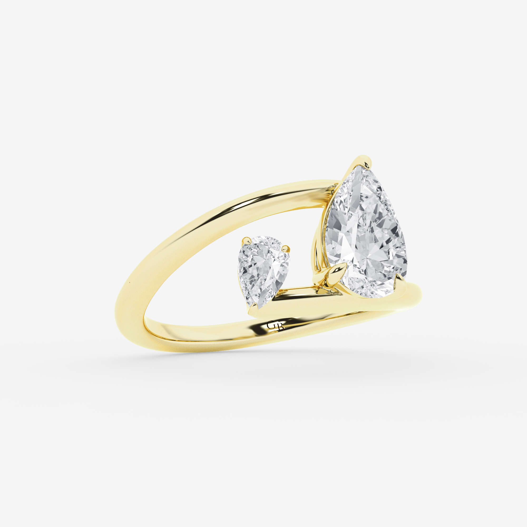 Design ID 10151 - Truly Custom 2 ctw Pear Lab Grown Diamond Fashion Ring