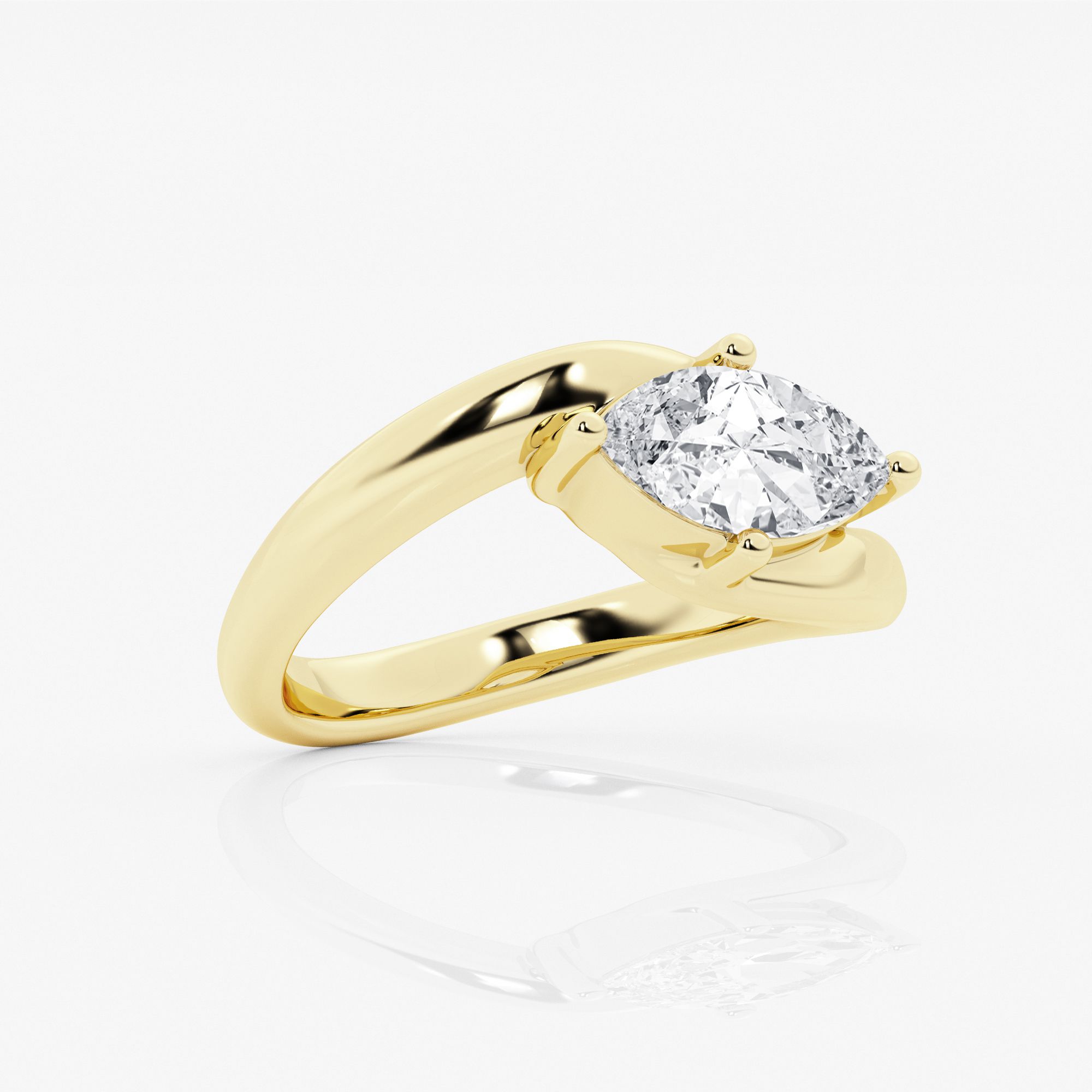Design ID 4515 - Truly Custom  3/4 ctw Marquise Lab Grown Diamond Solitaire Engagement Ring