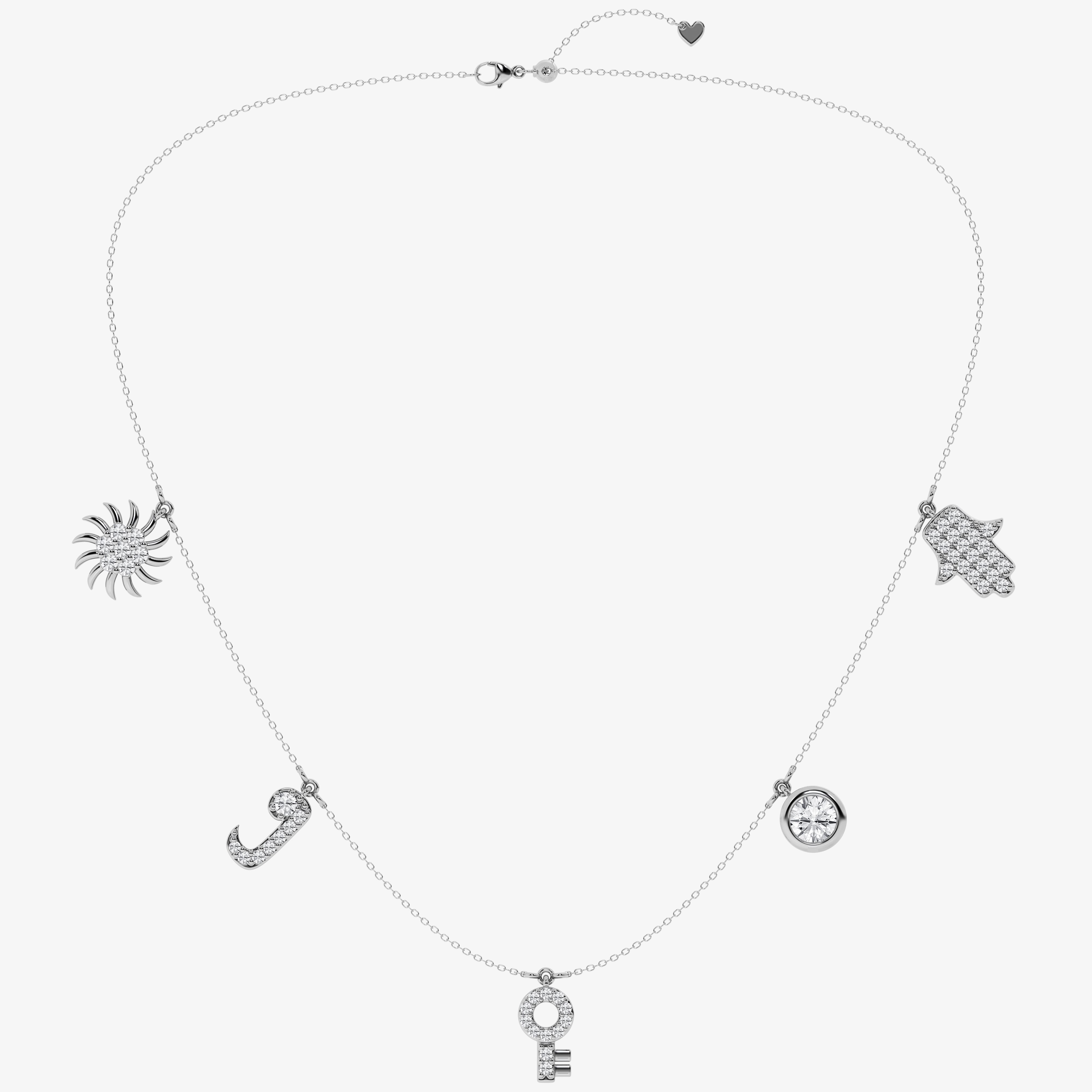Design ID 5104 - Truly Custom 3 2/3 ctw Round Lab Grown Diamond Fashion Necklace