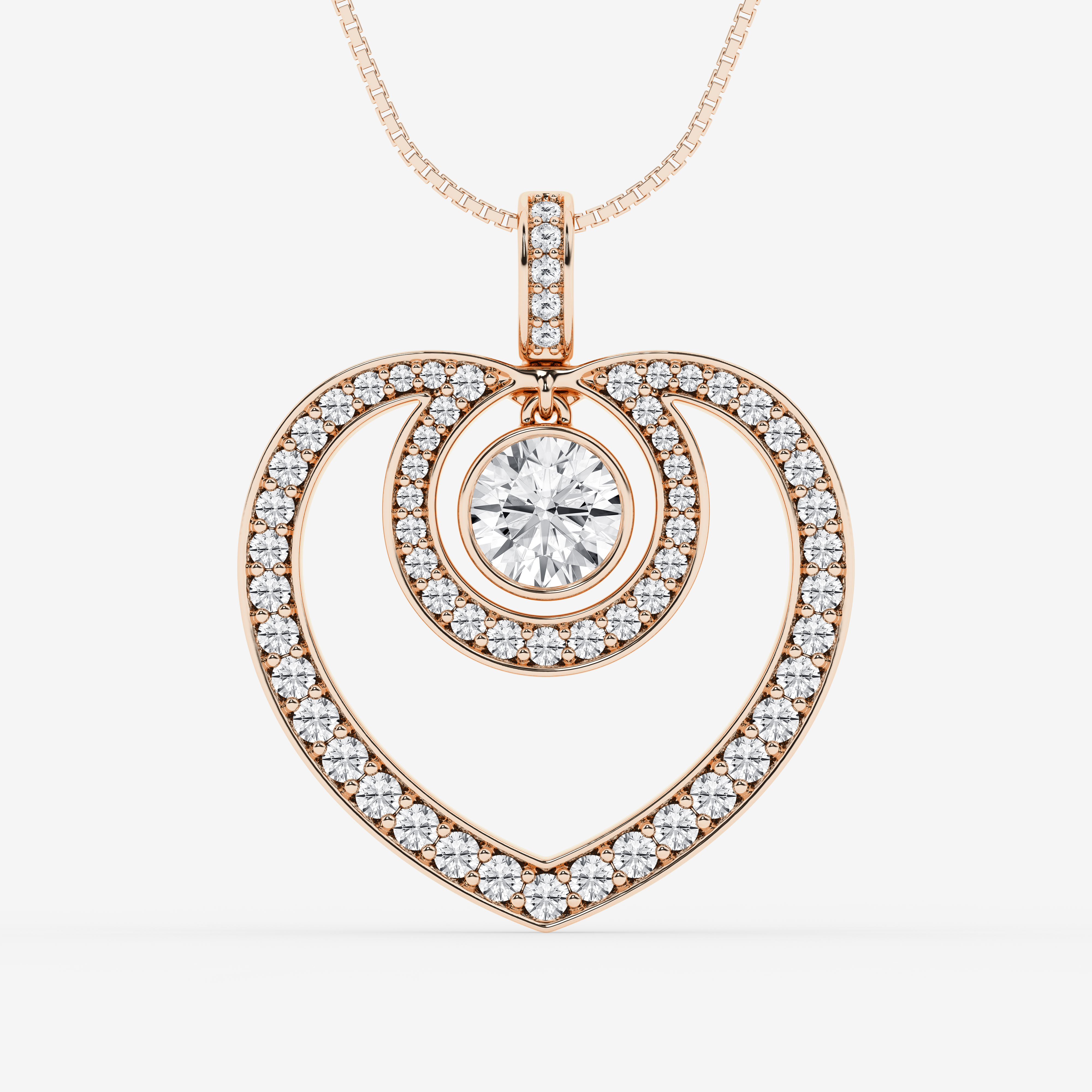 Design ID 5661 - Truly Custom 1 3/4 ctw Round Lab Grown Diamond Fashion Pendant