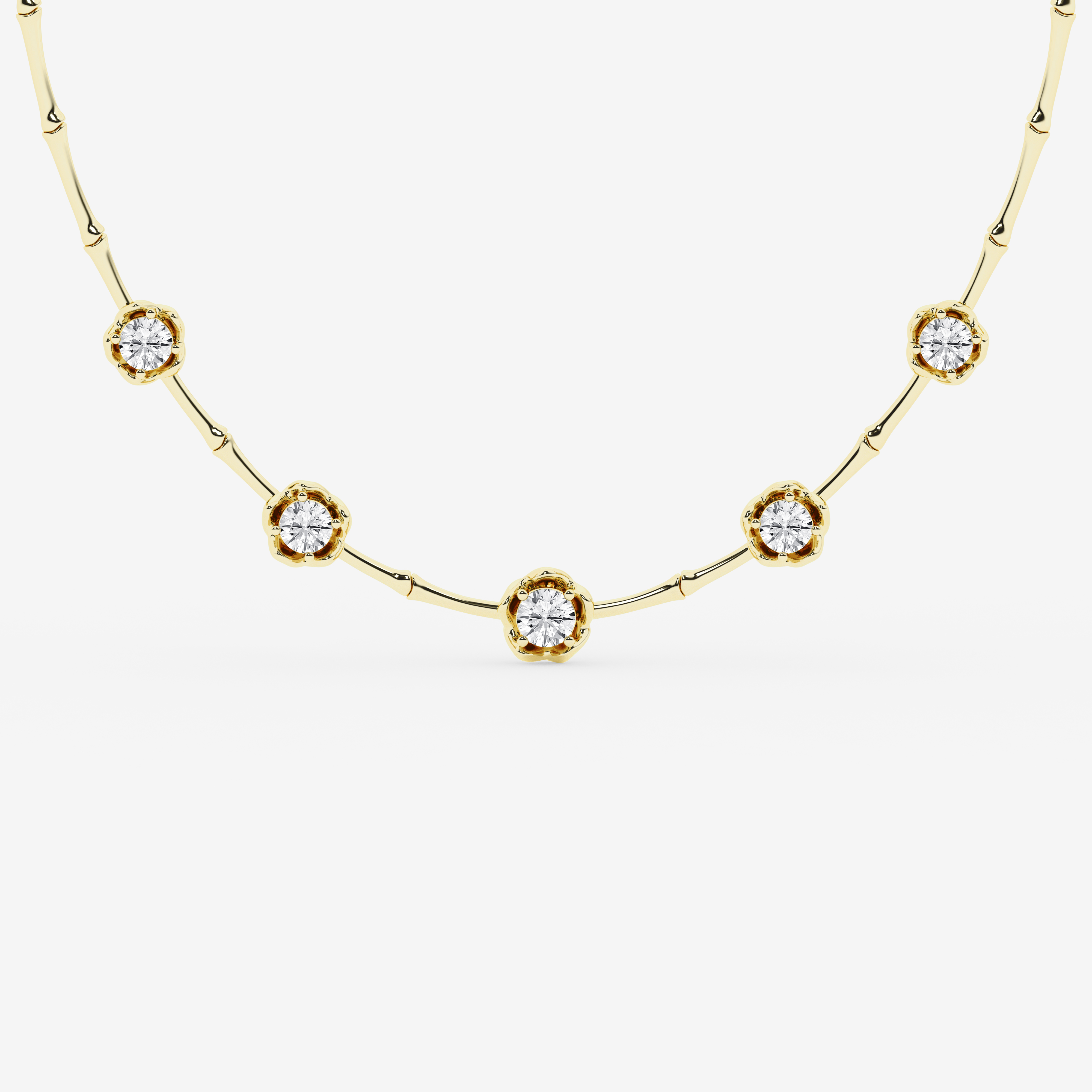 Design ID 9343 Truly Custom 4 1/2 ctw Round Lab Grown Diamond Fashion Necklace