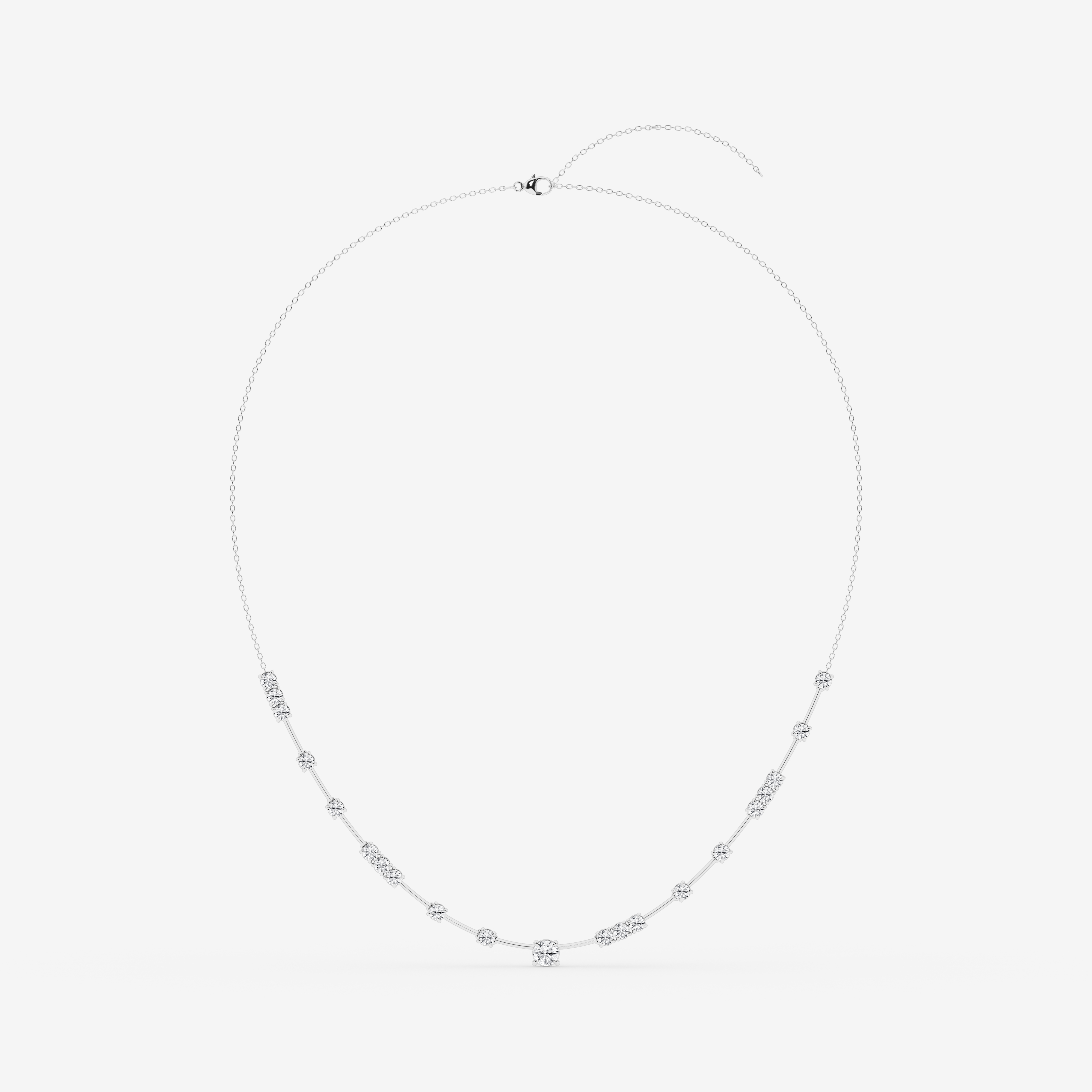 Design ID 9396 - Truly Custom 2 7/8 ctw Round Lab Grown Diamond Fashion Necklace