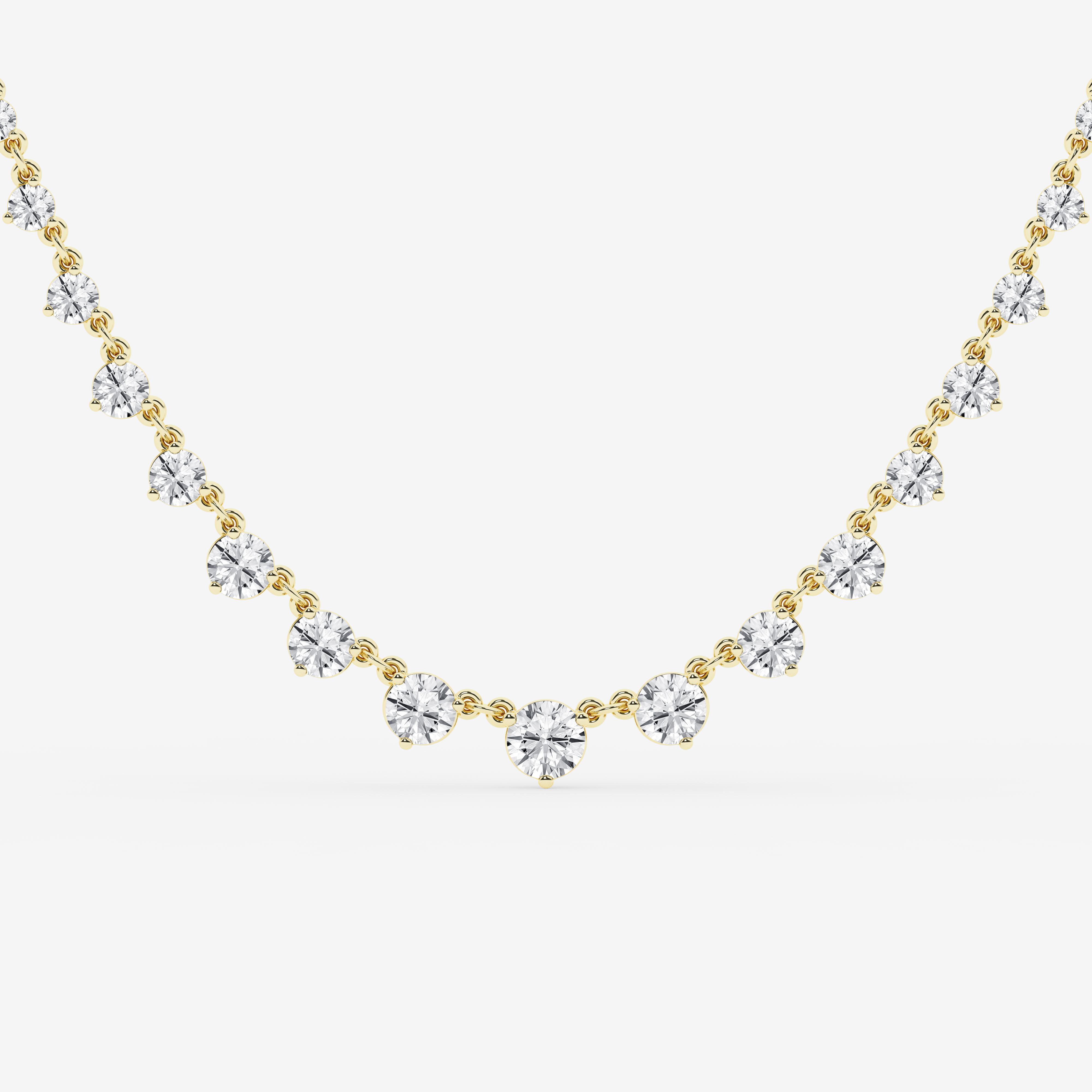 Design ID 9782 - Truly Custom 4 1/5 ctw Round Lab Grown Diamond Fashion Necklace (Jewelry Certification Required)