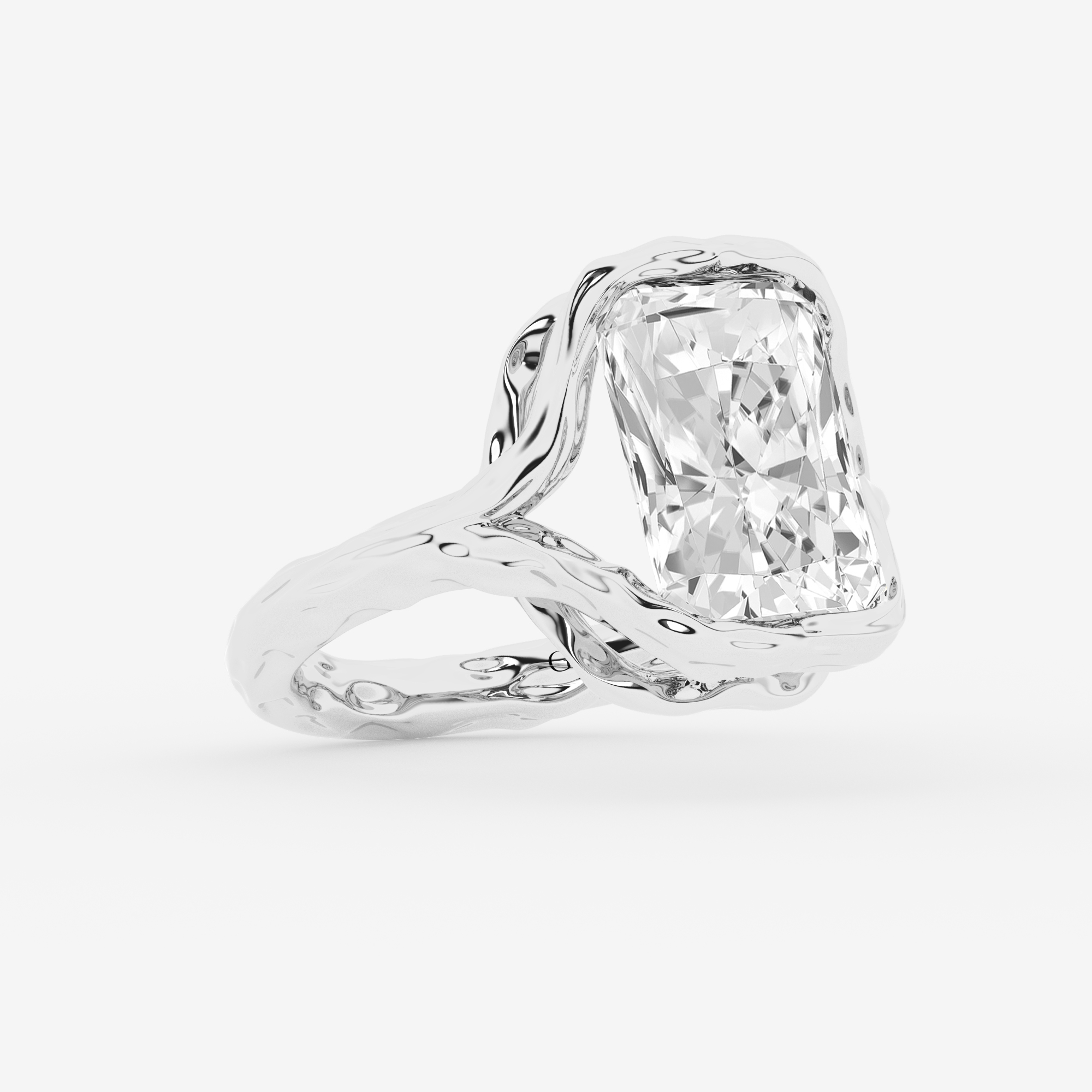 Design ID 9972 - Truly Custom 3 ctw Radiant Lab Grown Diamond Solitaire Engagement Ring
