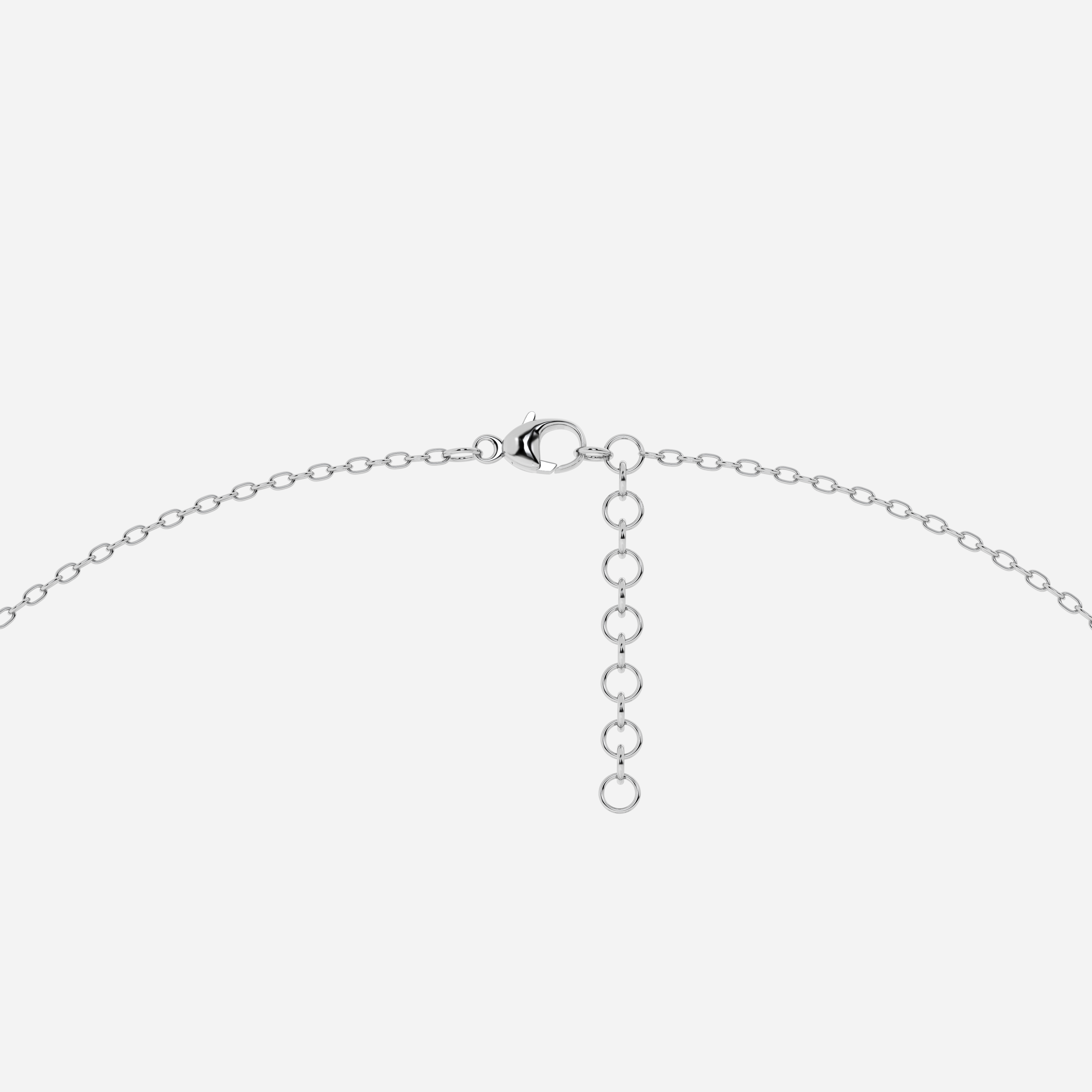 Design ID 4850 - Truly Custom 11.48x7.06mm Created Aquamarine Pear Shape Fashion Necklace