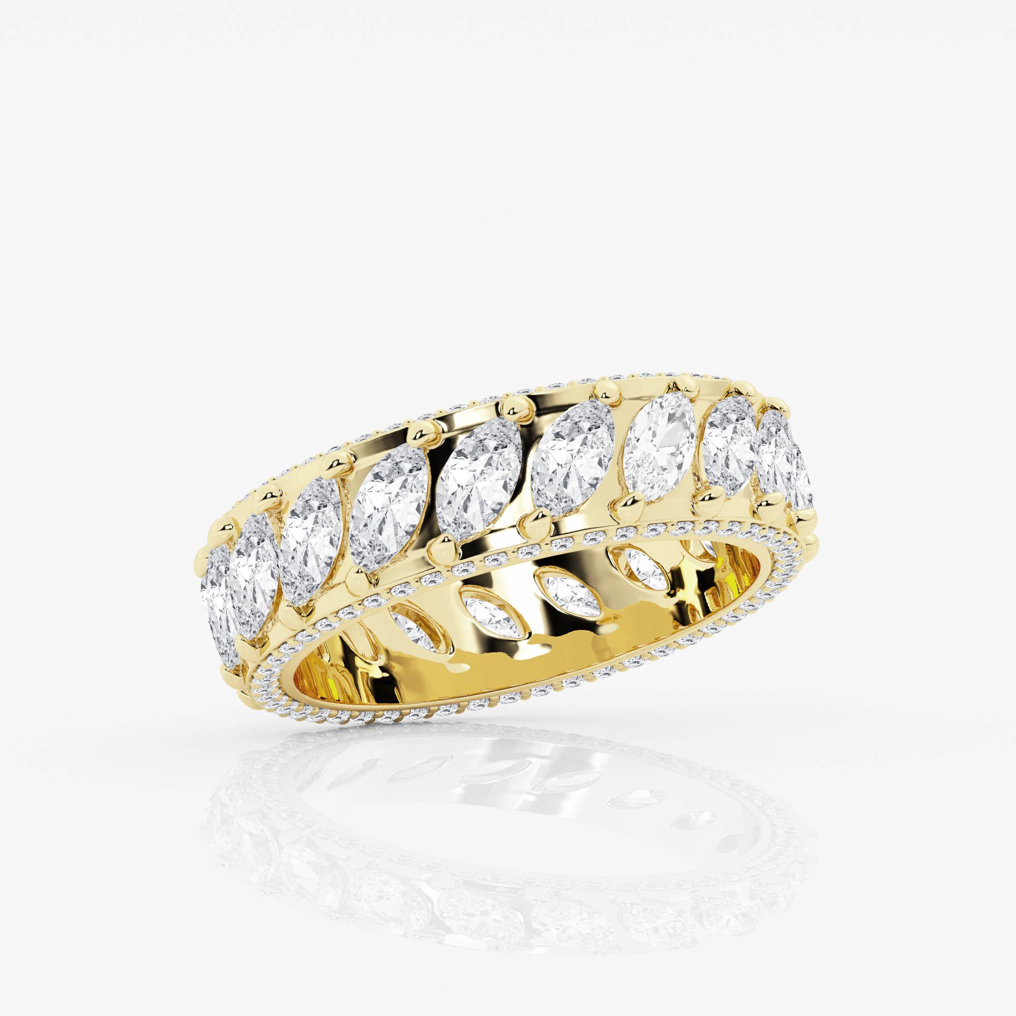 Design ID 4956 - Truly Custom 3 1/2 ctw Marquise Lab Grown Diamond Eternity Band