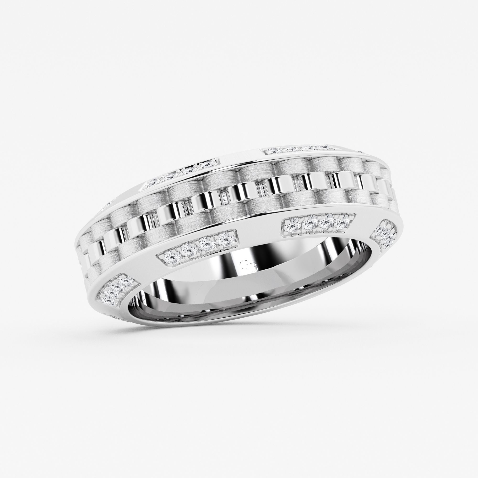 Design ID 5517 - Truly Custom 1/2 ctw Round Lab Grown Diamond Satin Finish Fashion Band