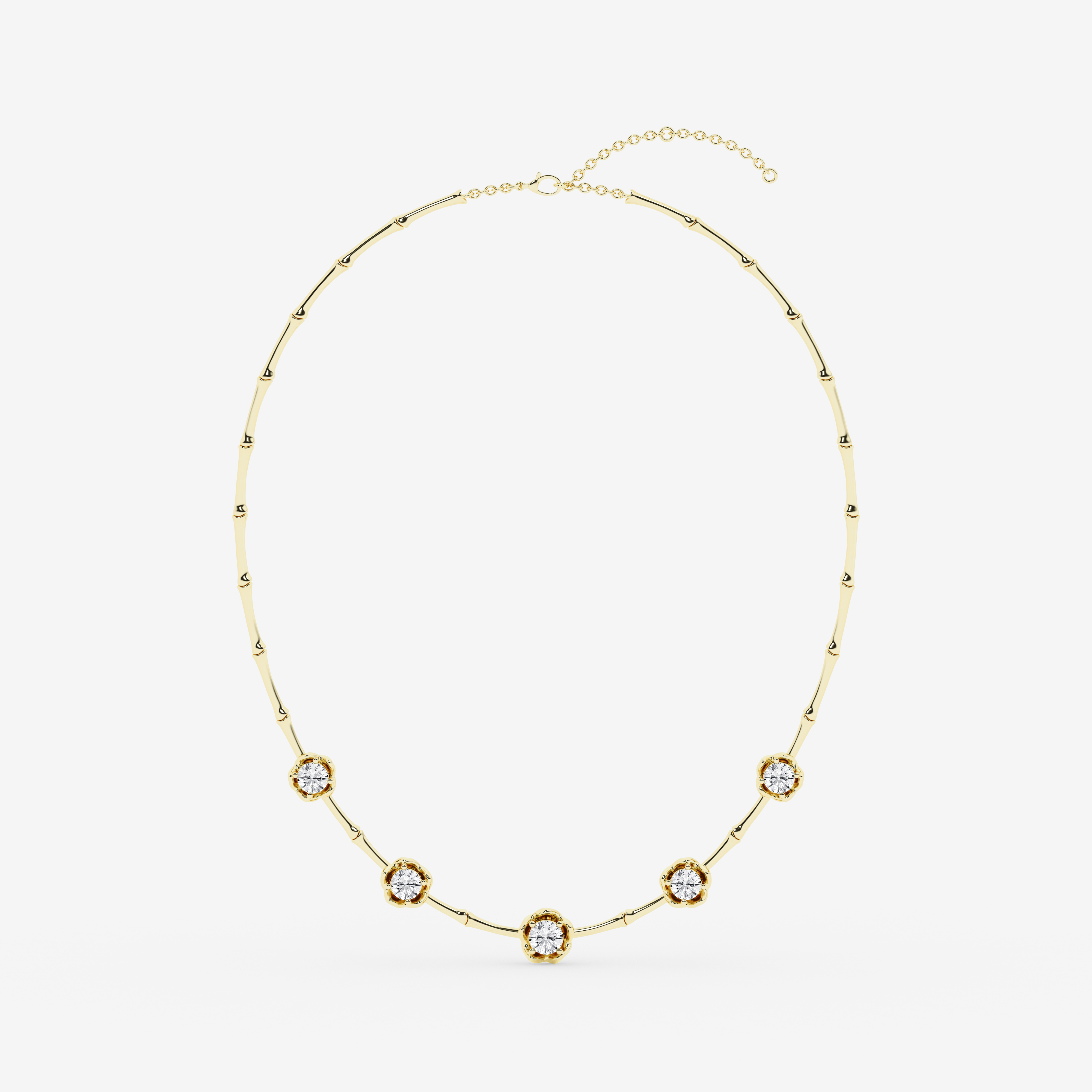 Design ID 9343 Truly Custom 4 1/2 ctw Round Lab Grown Diamond Fashion Necklace