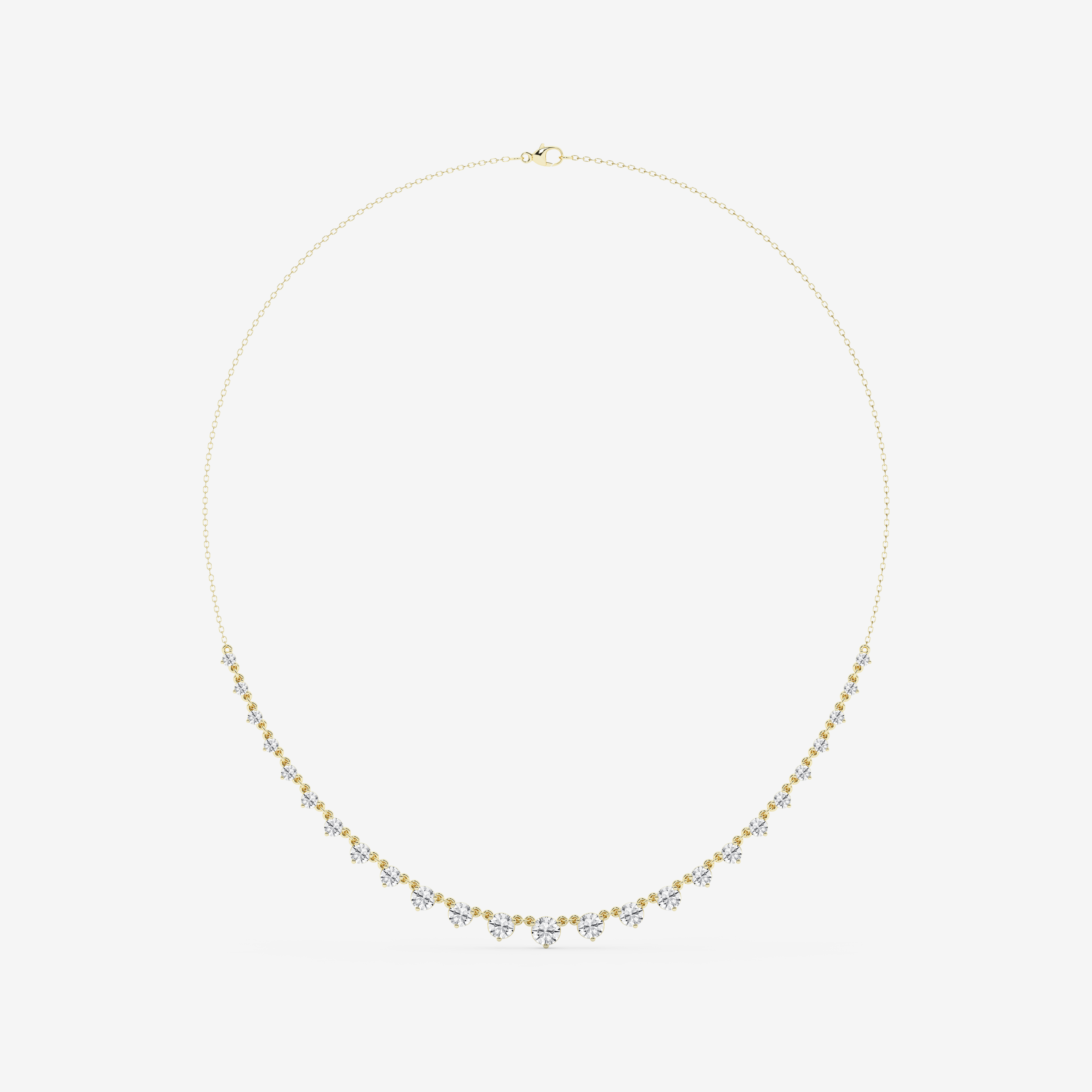 Design ID 9782 - Truly Custom 4 1/5 ctw Round Lab Grown Diamond Fashion Necklace (Jewelry Certification Required)