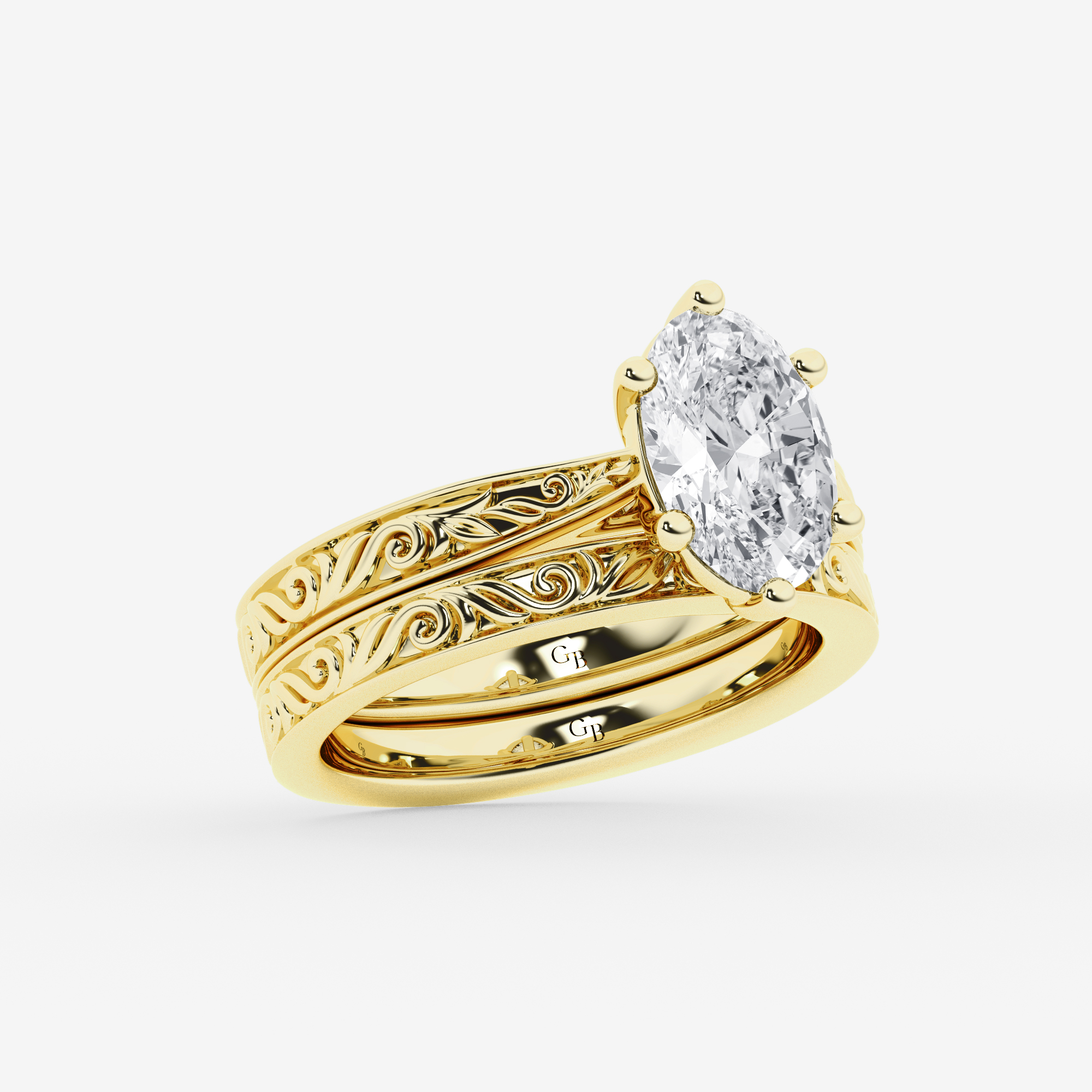 Design ID 10701 - Truly Custom 2 ctw Oval Lab Grown Diamond Solitaire Engagement Ring