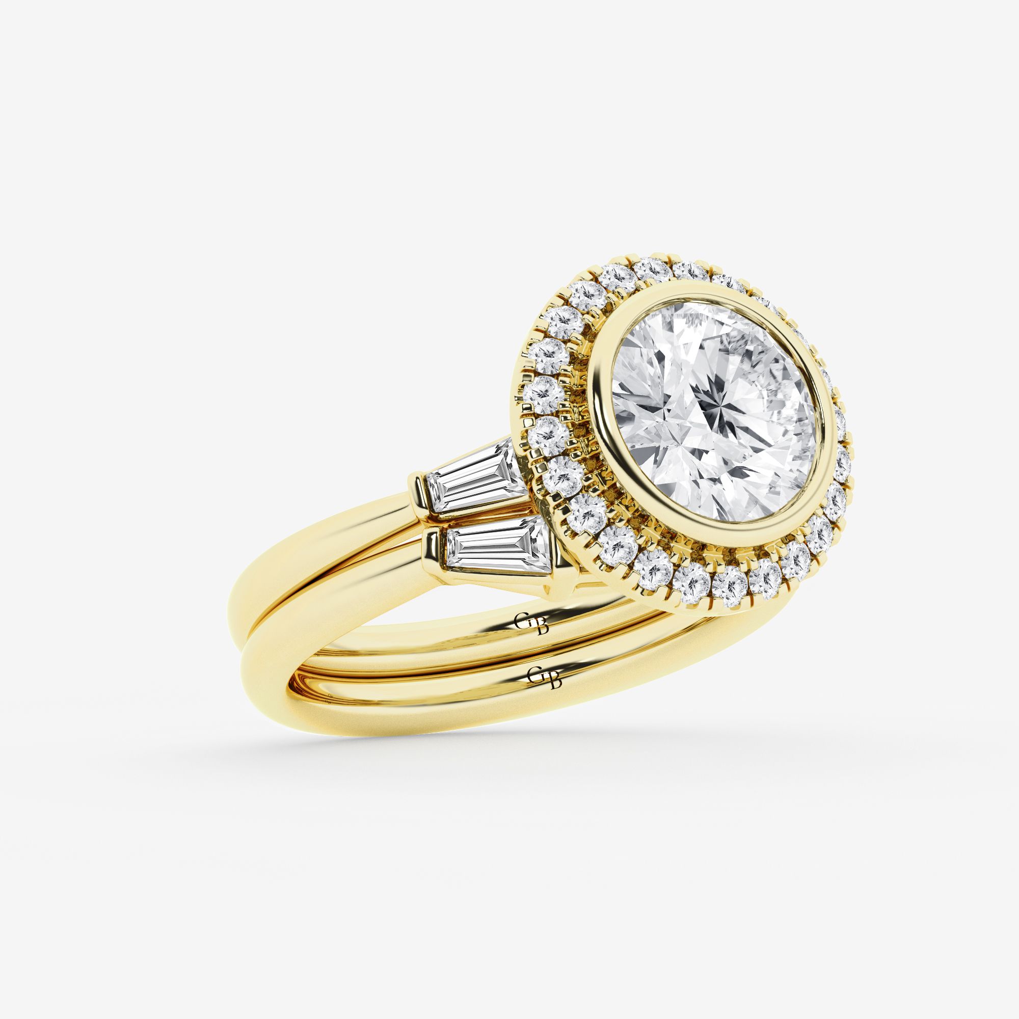 Design ID 9662 - Truly Custom 4 1/15 ctw Round Lab Grown Diamond Halo Engagement Ring