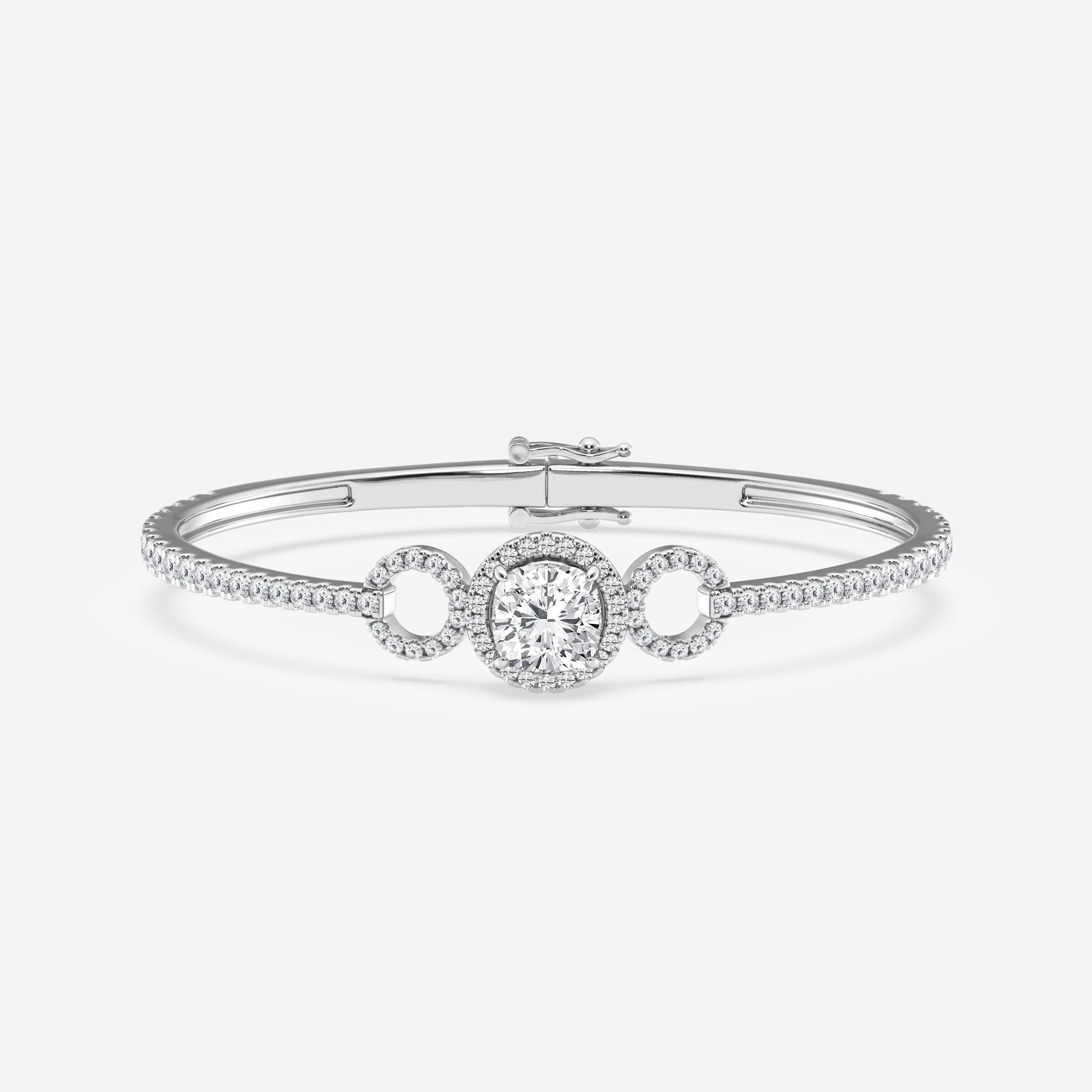 Design ID 3242 - 5 1/8 ctw Cushion Lab Grown Diamond Truly Custom Fashion Bangle