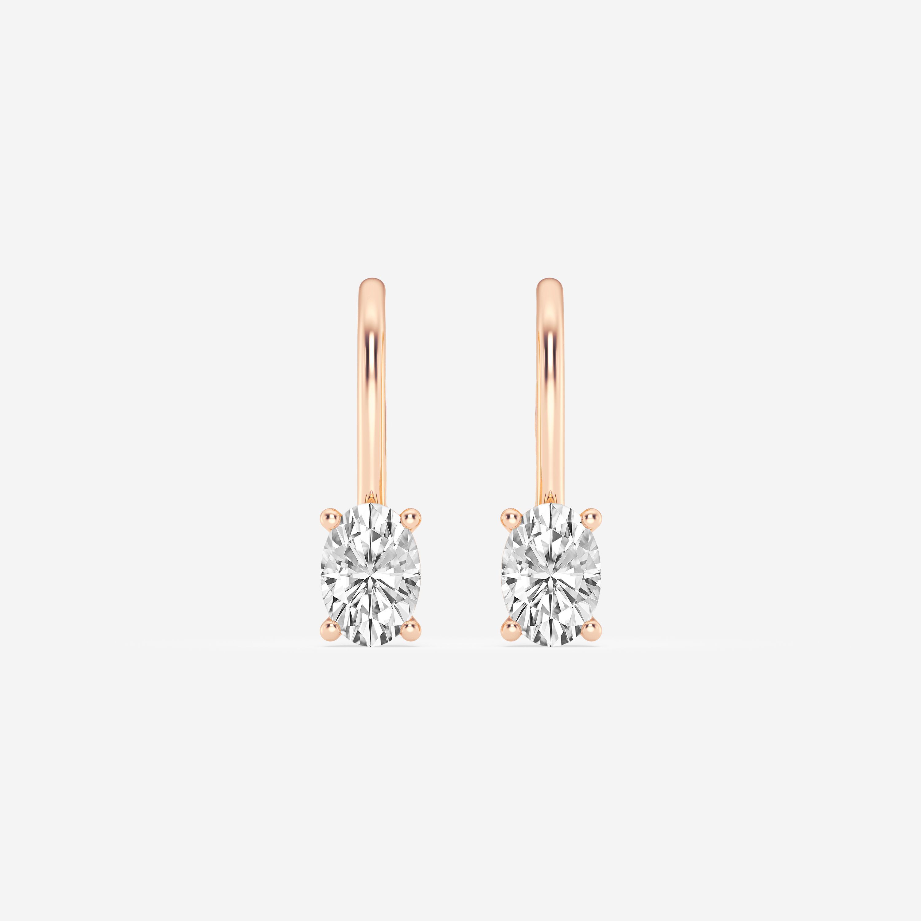 Design ID 3903 - 2 ctw Oval Lab Grown Diamond Truly Custom Fashion Earrings