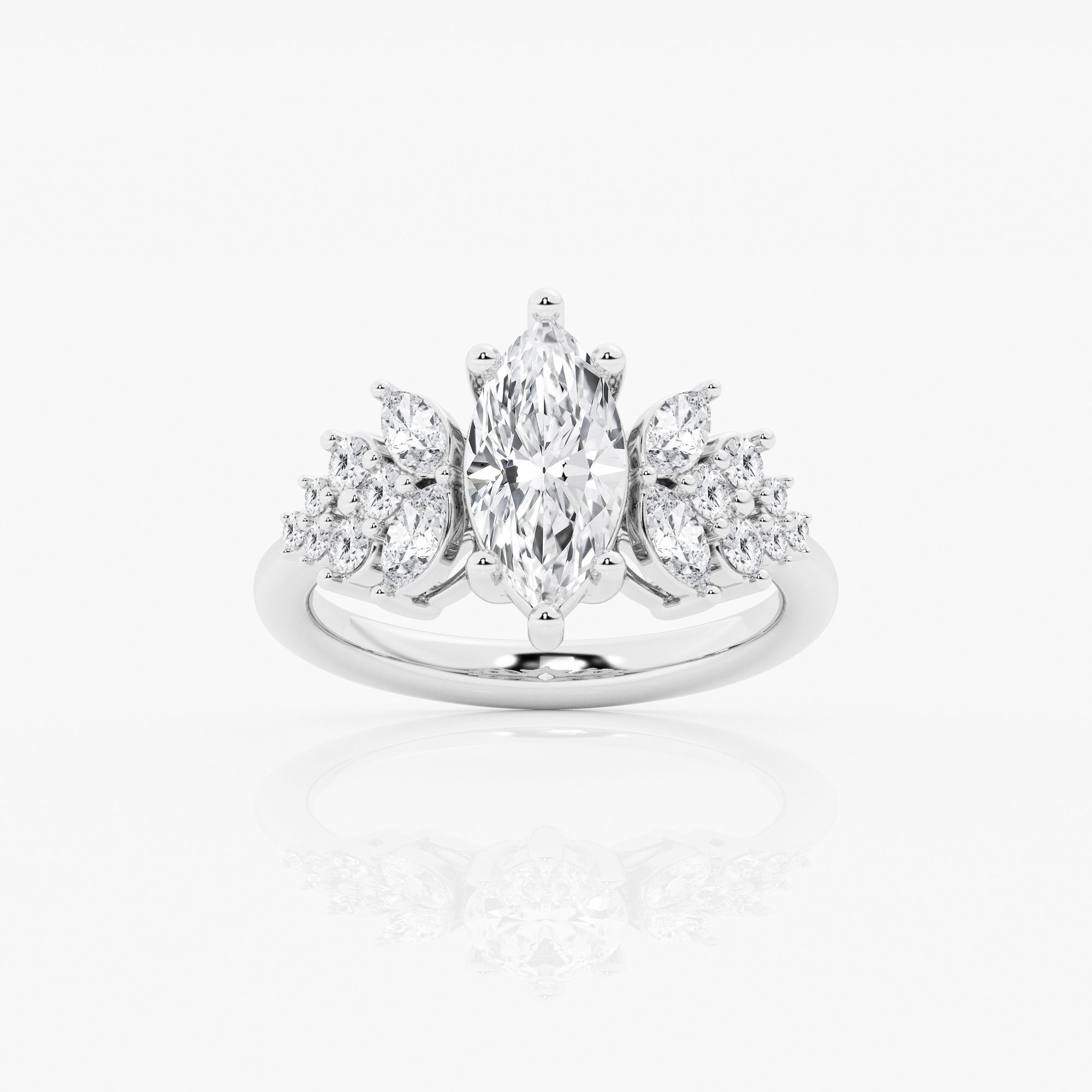 Design ID 4251 - 1 1/2 ctw Marquise Lab Grown Diamond Truly Custom Engagement Ring