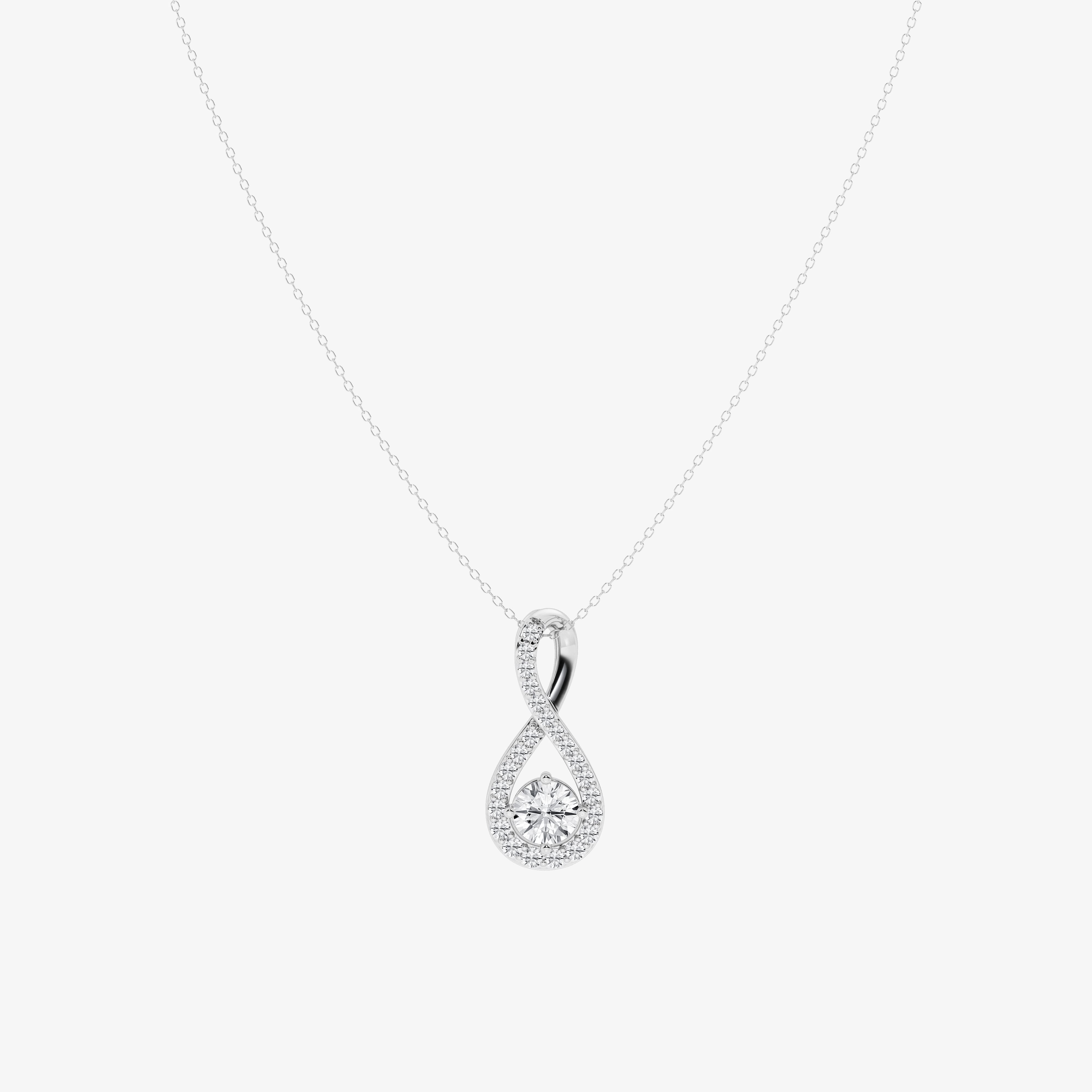 Design ID 4411 - 2 1/3 ctw Round Lab Grown Diamond Truly Custom Fashion Pendant