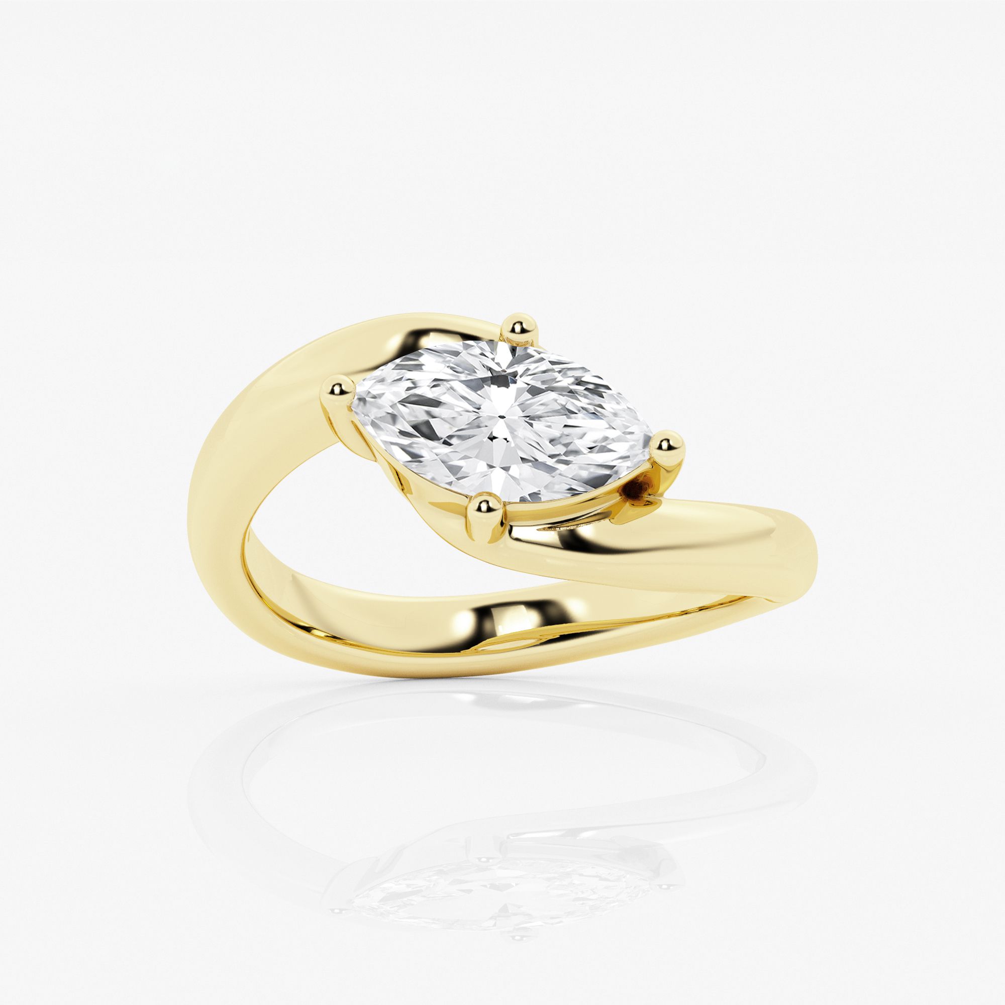 Design ID 4515 - Truly Custom  3/4 ctw Marquise Lab Grown Diamond Solitaire Engagement Ring