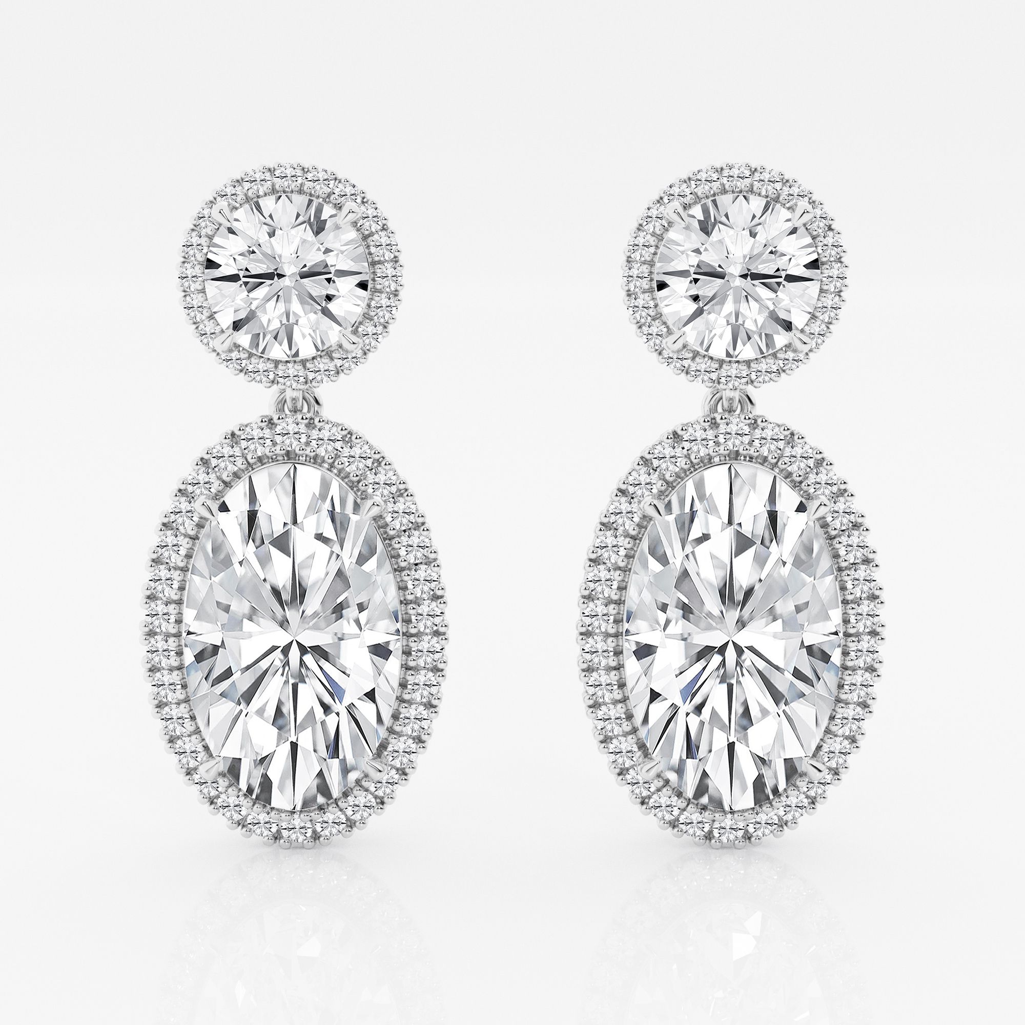 Design ID 4718 - Truly Custom 7 ctw Oval Lab Grown Diamond Fashion Earrings