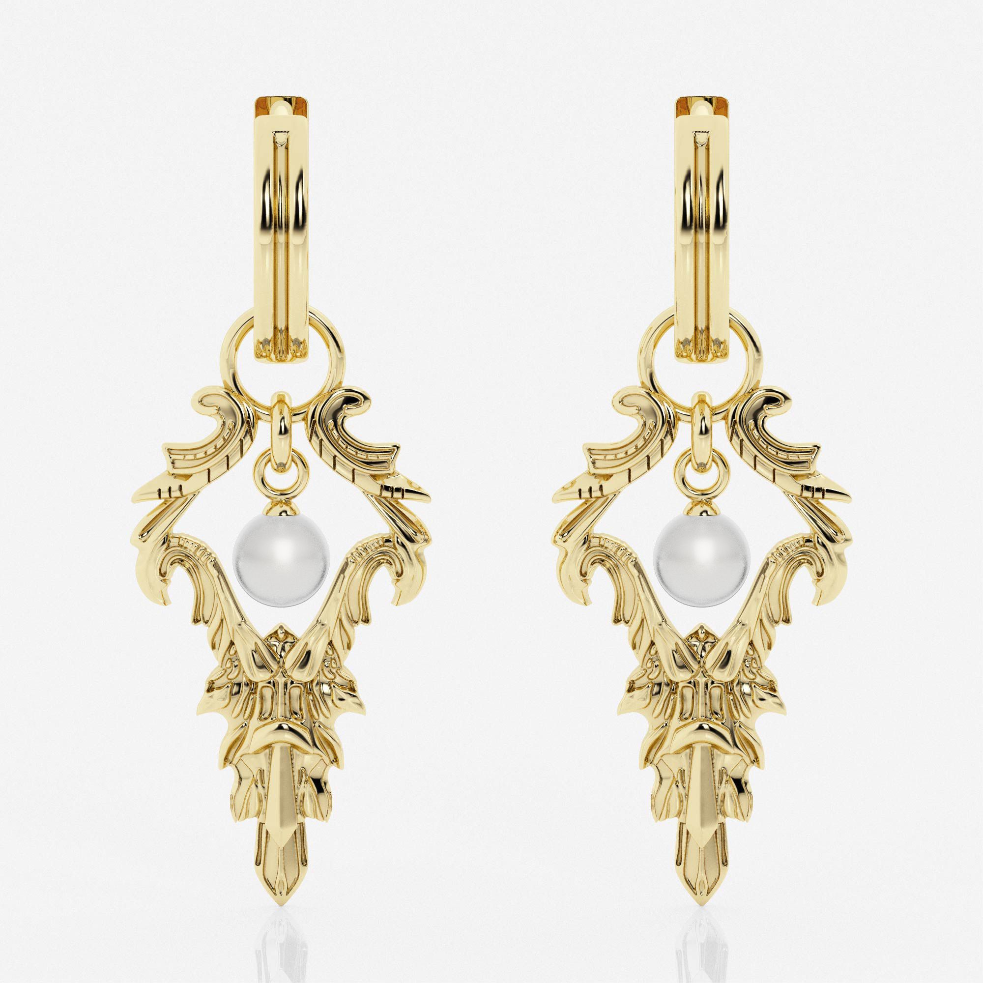 Design ID 4974 - Truly Custom  4.0x4.0mm Cultured Freshwater Pearl Earrings