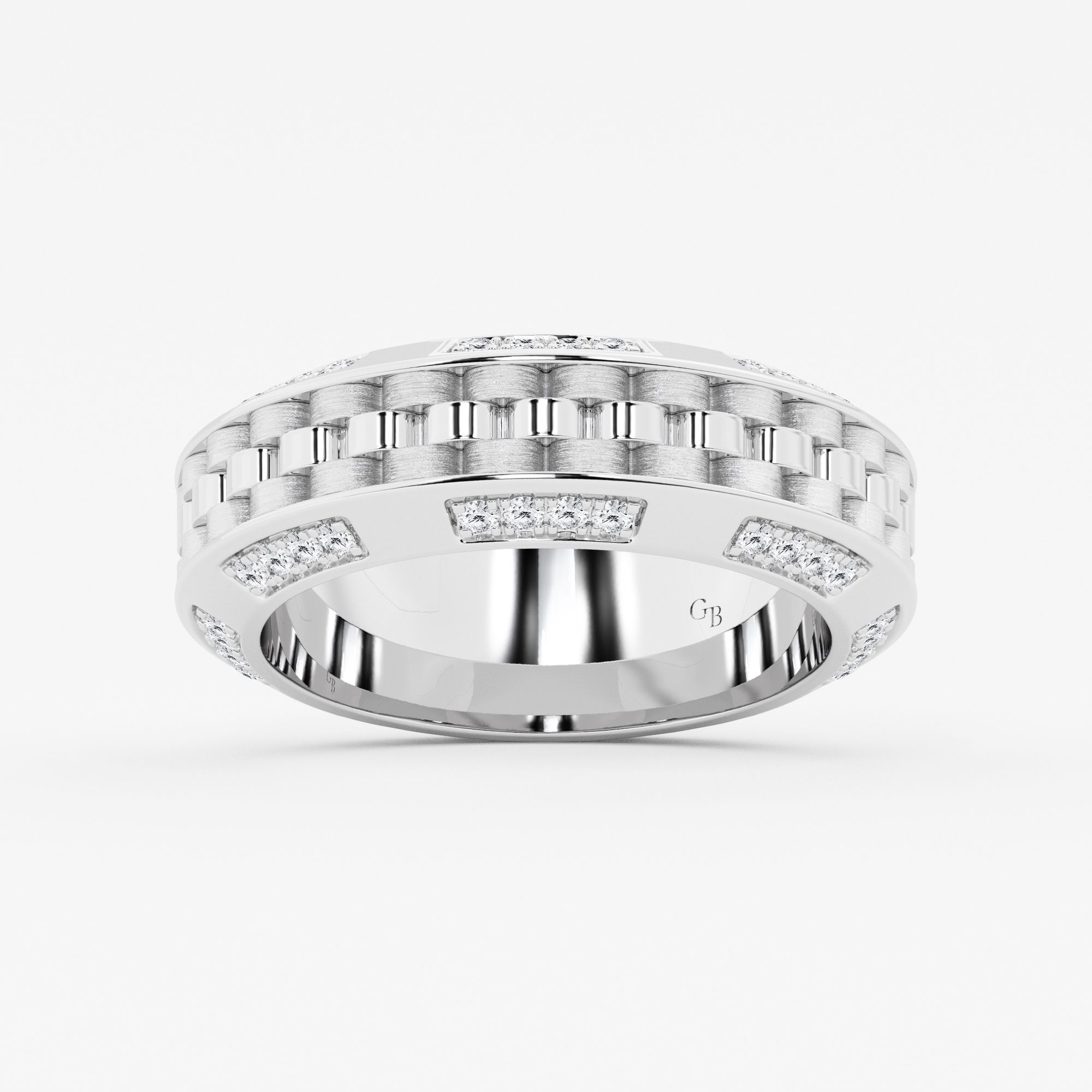Design ID 5517 - Truly Custom 1/2 ctw Round Lab Grown Diamond Satin Finish Fashion Band