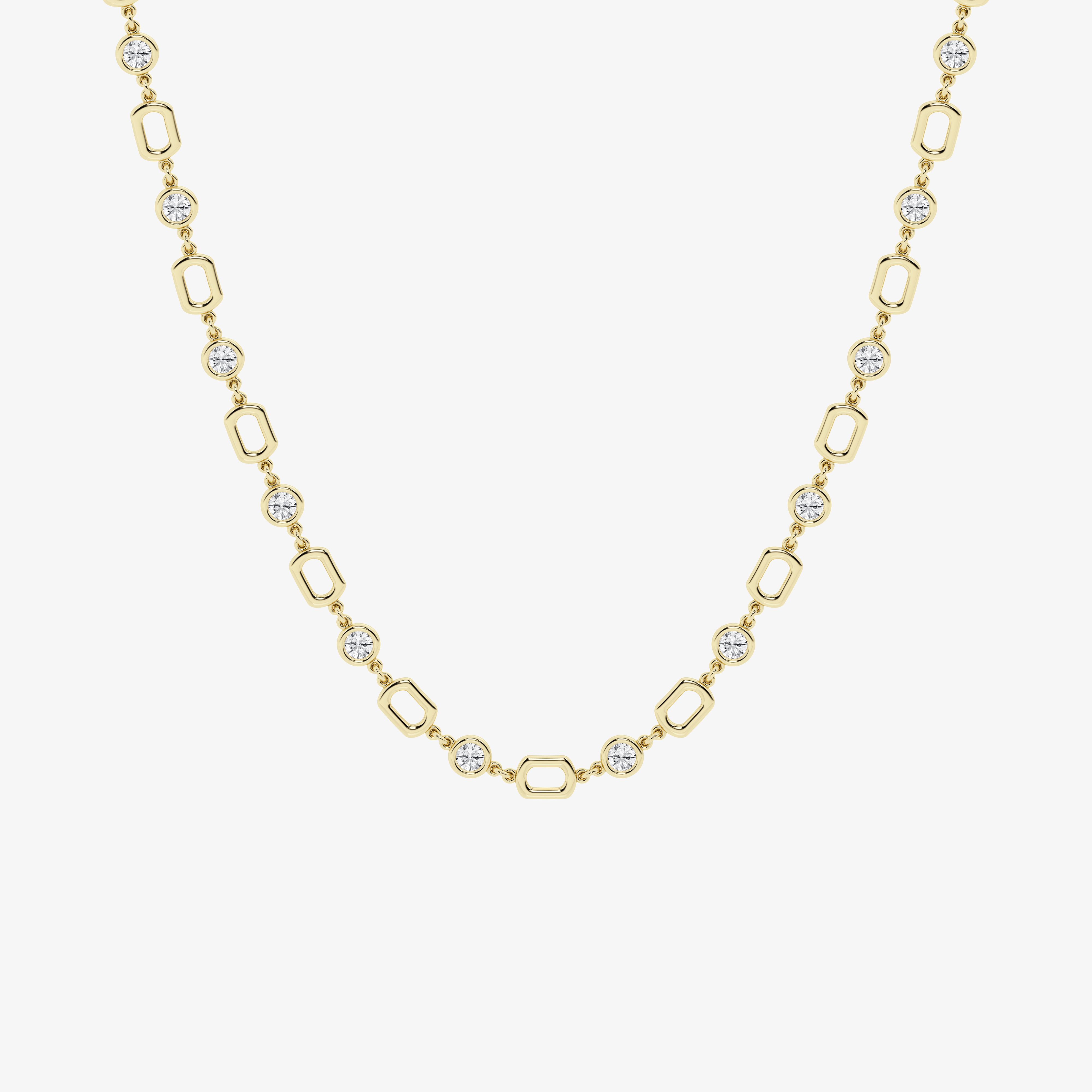 Design ID 5628 - Truly Custom 3 ctw Round Lab Grown Diamond Fashion Necklace