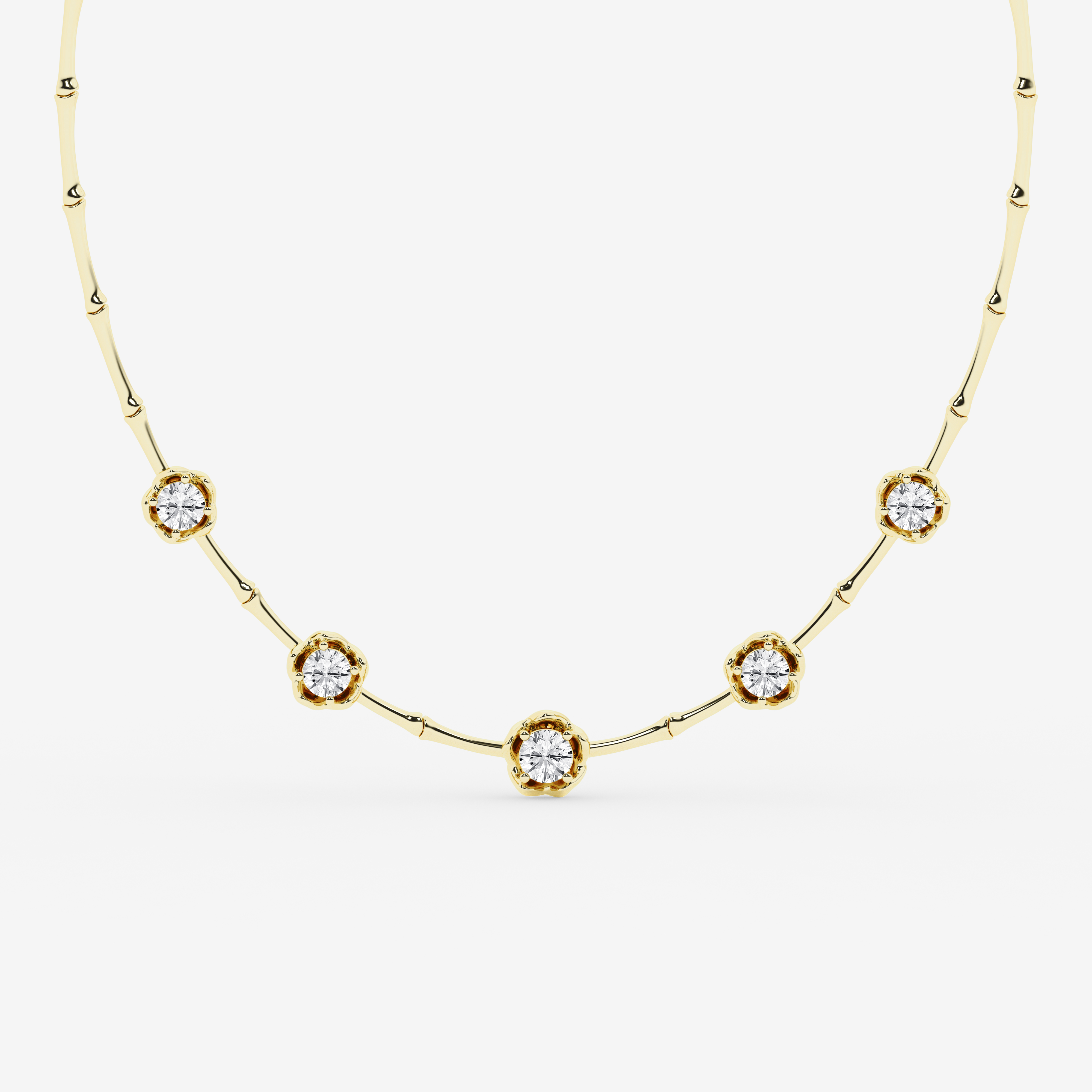 Design ID 9343 Truly Custom 4 1/2 ctw Round Lab Grown Diamond Fashion Necklace