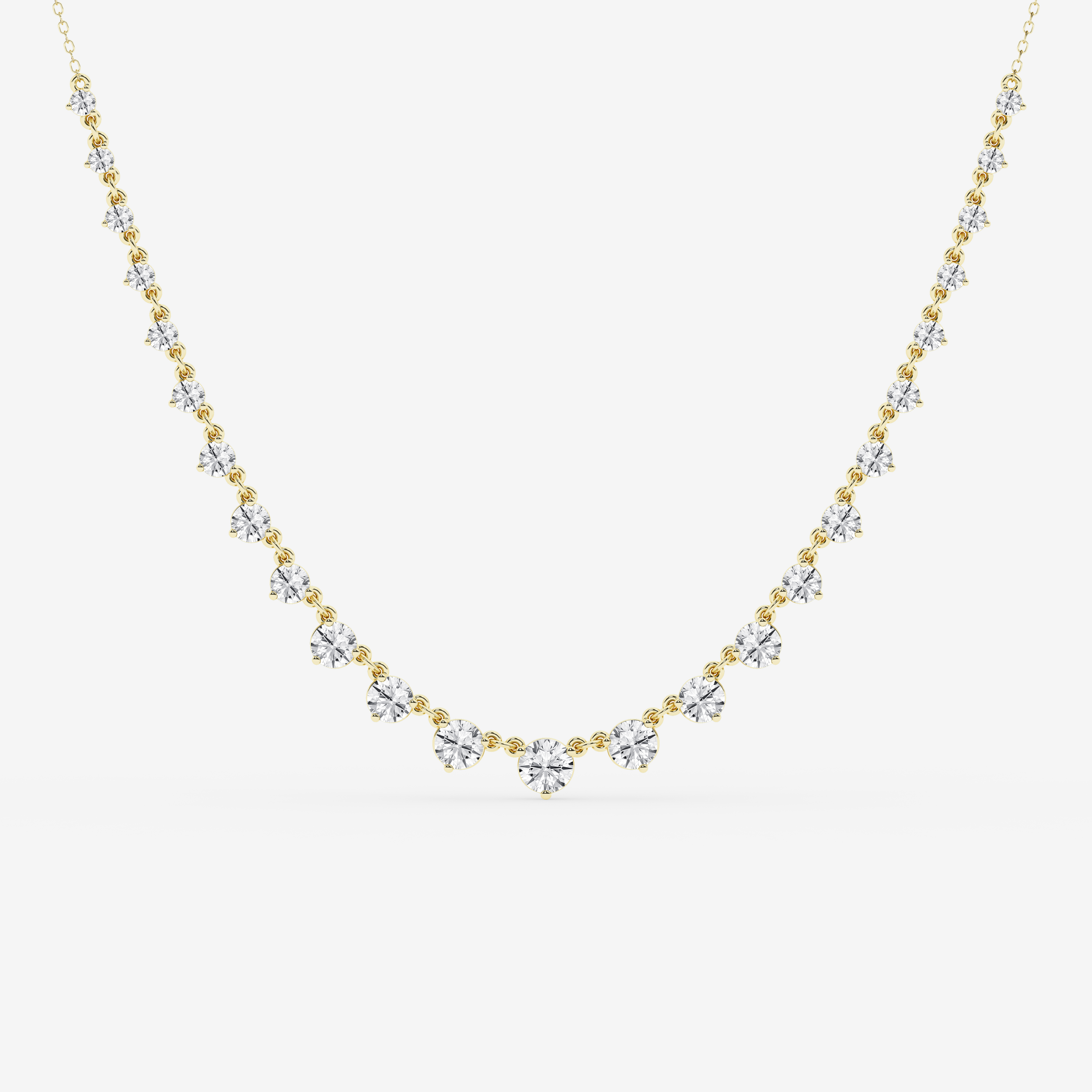 Design ID 9782 - Truly Custom 4 1/5 ctw Round Lab Grown Diamond Fashion Necklace (Jewelry Certification Required)
