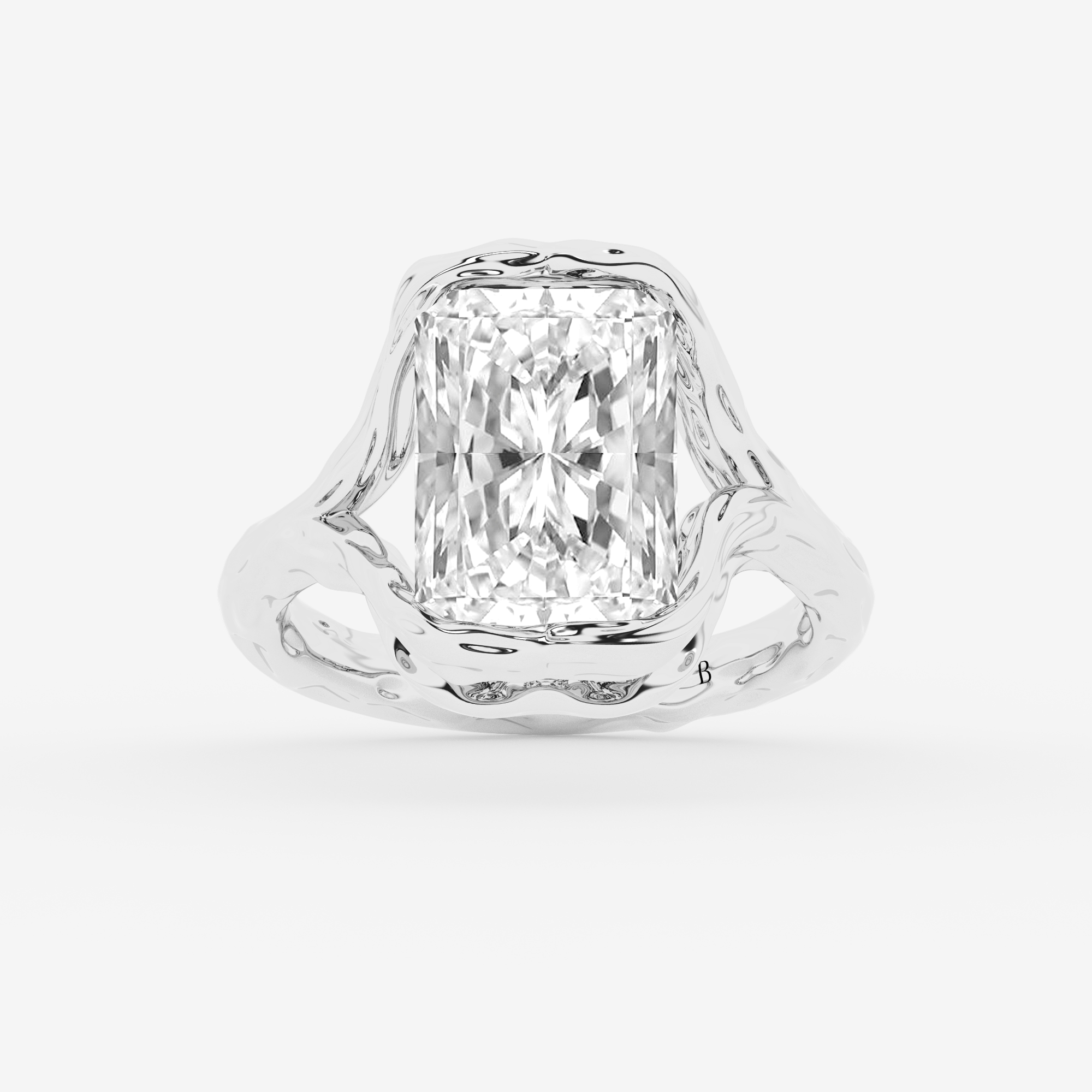 Design ID 9972 - Truly Custom 3 ctw Radiant Lab Grown Diamond Solitaire Engagement Ring