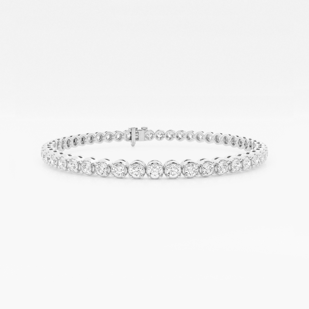 愛用 Round ctw 5 Lab Bracelet Tennis Four-Prong Diamond Grown アクセサリー