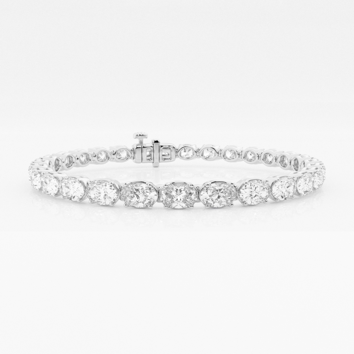 product video for 10 ctw East-West Oval Lab Grown Diamond Tennis Bracelet - 7 Inches