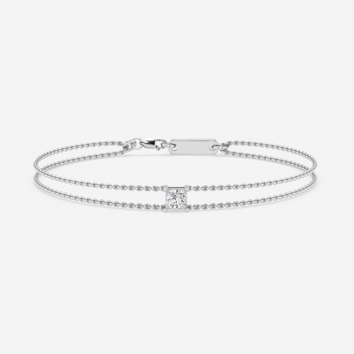 1/2 ctw Princess Lab Grown Diamond Equity Bracelet - 7 Inches