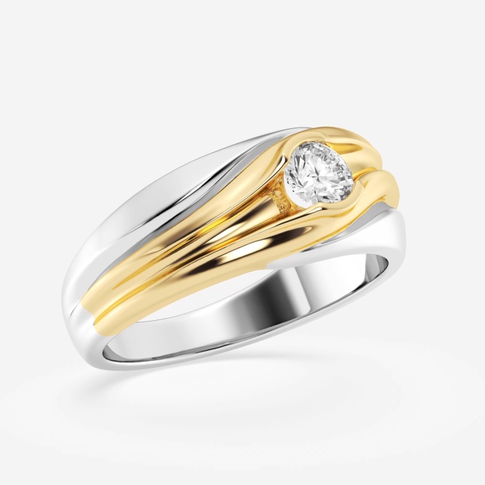Solitaire Mens Engagement Ring | Perses Design | 1/2 CTW