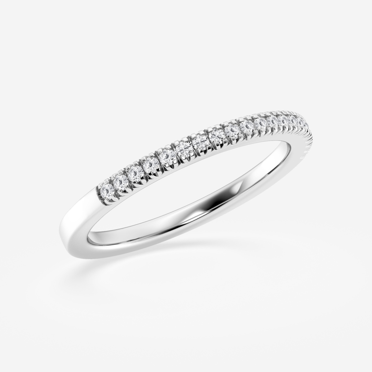 Additional Image 1 for  1/8 ctw Round Lab Grown Diamond Micro Pave Wedding Band
