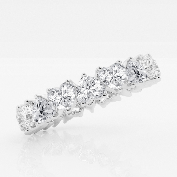 Additional Image 1 for  3 5/8 ctw Alternating Heart Lab Grown Diamond Eternity Band - 4.3mm Width