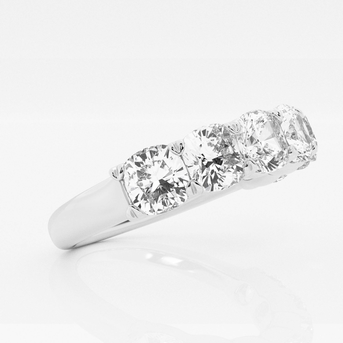 Additional Image 1 for  2 7/8 ctw Cushion Lab Grown Diamond Seven-Stone Anniversary Band