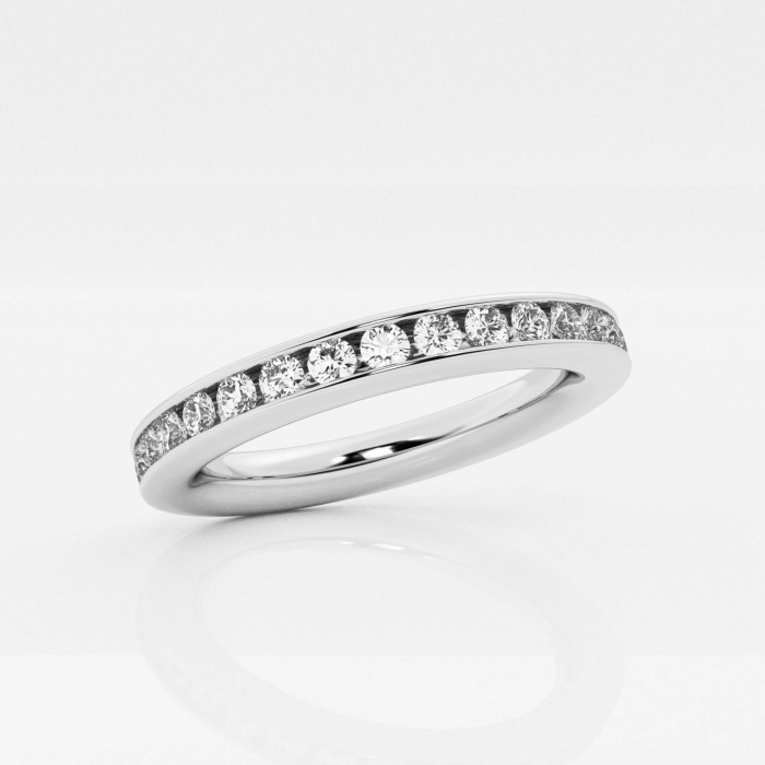 Additional Image 1 for  näas Ethereal 1 ctw Round Lab Grown Diamond Earth Eternity Band 14K White Gold - 2.8mm Width