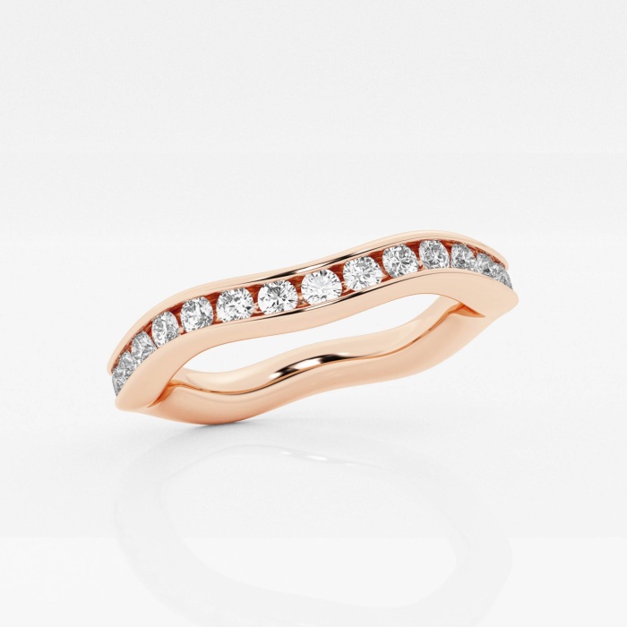 Additional Image 1 for  näas Ethereal 1 1/6 ctw Round Lab Grown Diamond Earth Wavy Eternity Band - 2.8mm Width