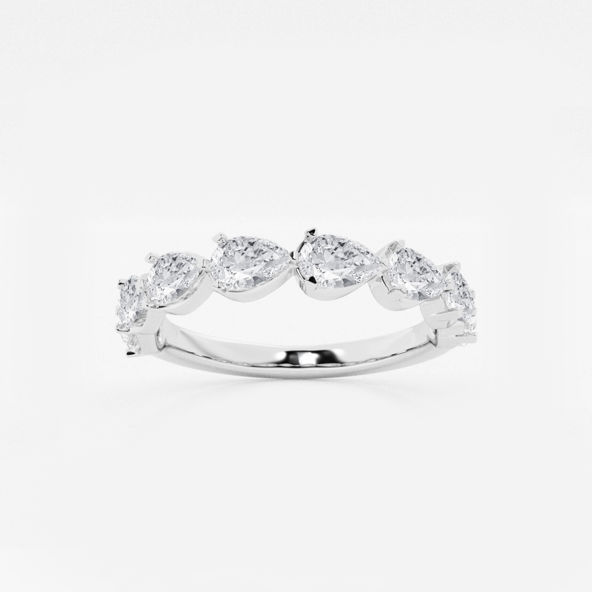 1 1/2 ctw Pear Lab Grown Diamond Floating Anniversary Band Grownbrilliance