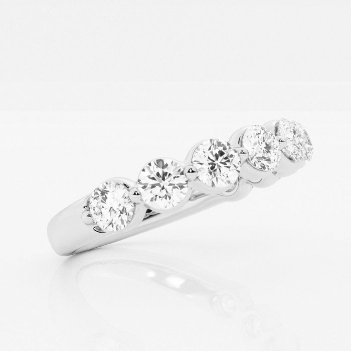 Additional Image 1 for  1 1/2 ctw Round Lab Grown Diamond Floating Wedding Band