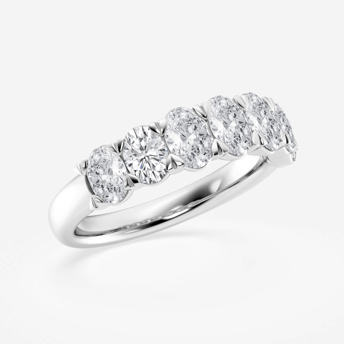 Additional Image 1 for  2 ctw Oval Lab Grown Diamond Seven-Stone Anniversary Band