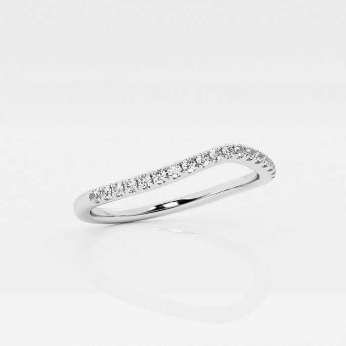 Additional Image 2 for  1/5 ctw Round Lab Grown Diamond Contour Wedding Band