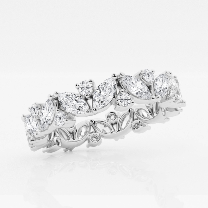 Additional Image 1 for  2 ctw Marquise Lab Grown Diamond Alternating Eternity Band - 4.4mm Width