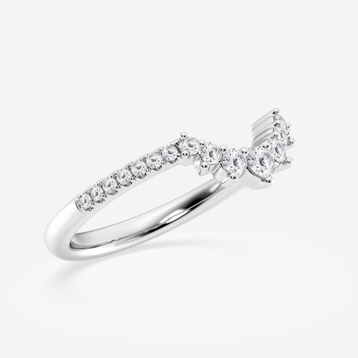 2 ctw Round Lab Grown Diamond Graduated Engagement Ring - Grownbrilliance