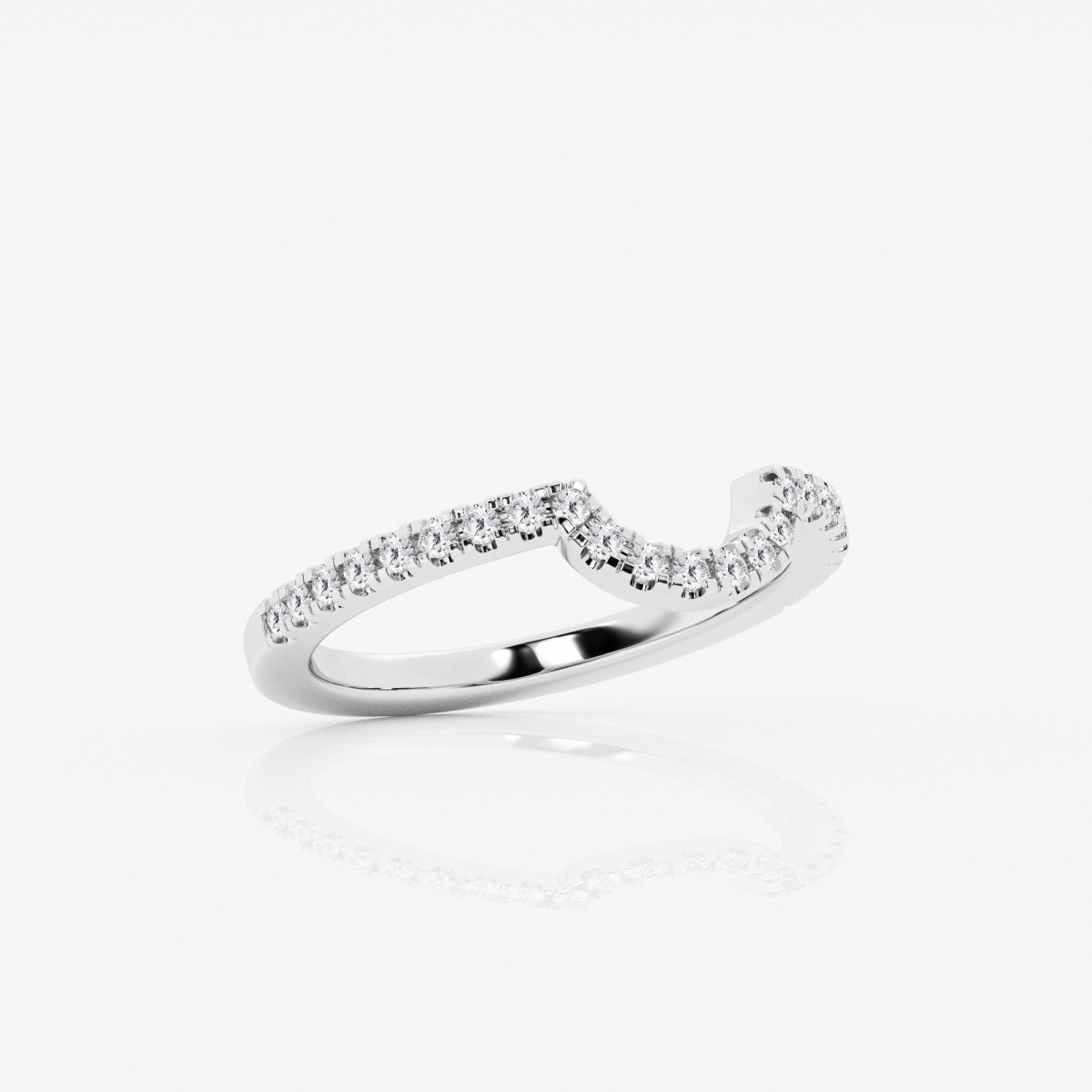 Additional Image 1 for  1/4 ctw Round Lab Grown Diamond Stackable Ring