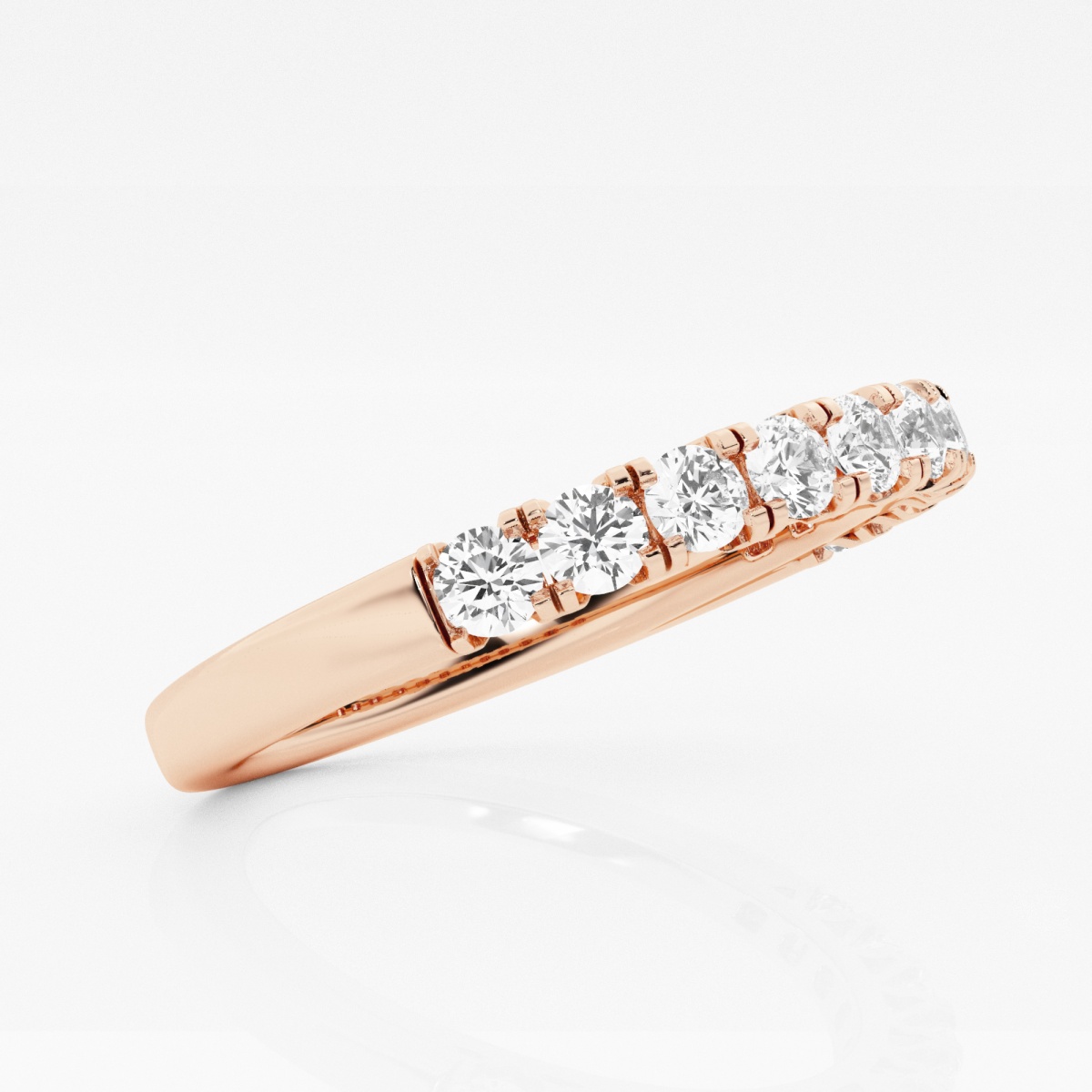 1/2 ctw Round Lab Grown Diamond Eleven-Stone Wedding Band