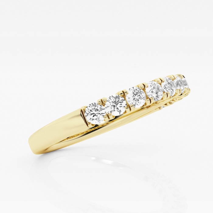 1/2 ctw Round Lab Grown Diamond Eleven Stone Wedding Band