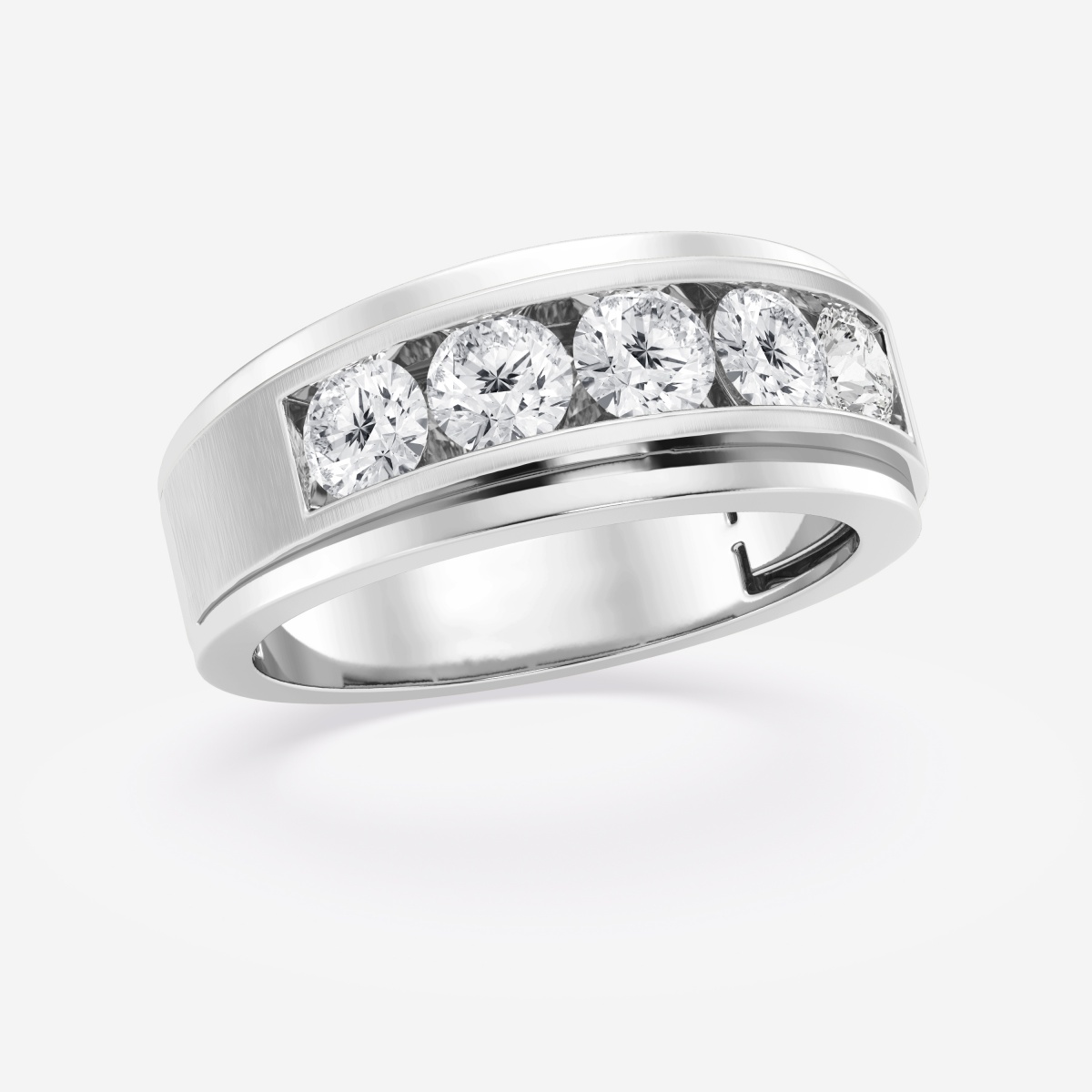 Additional Image 1 for  2 ctw Round Lab Grown Diamond Five-Stone Wedding Band